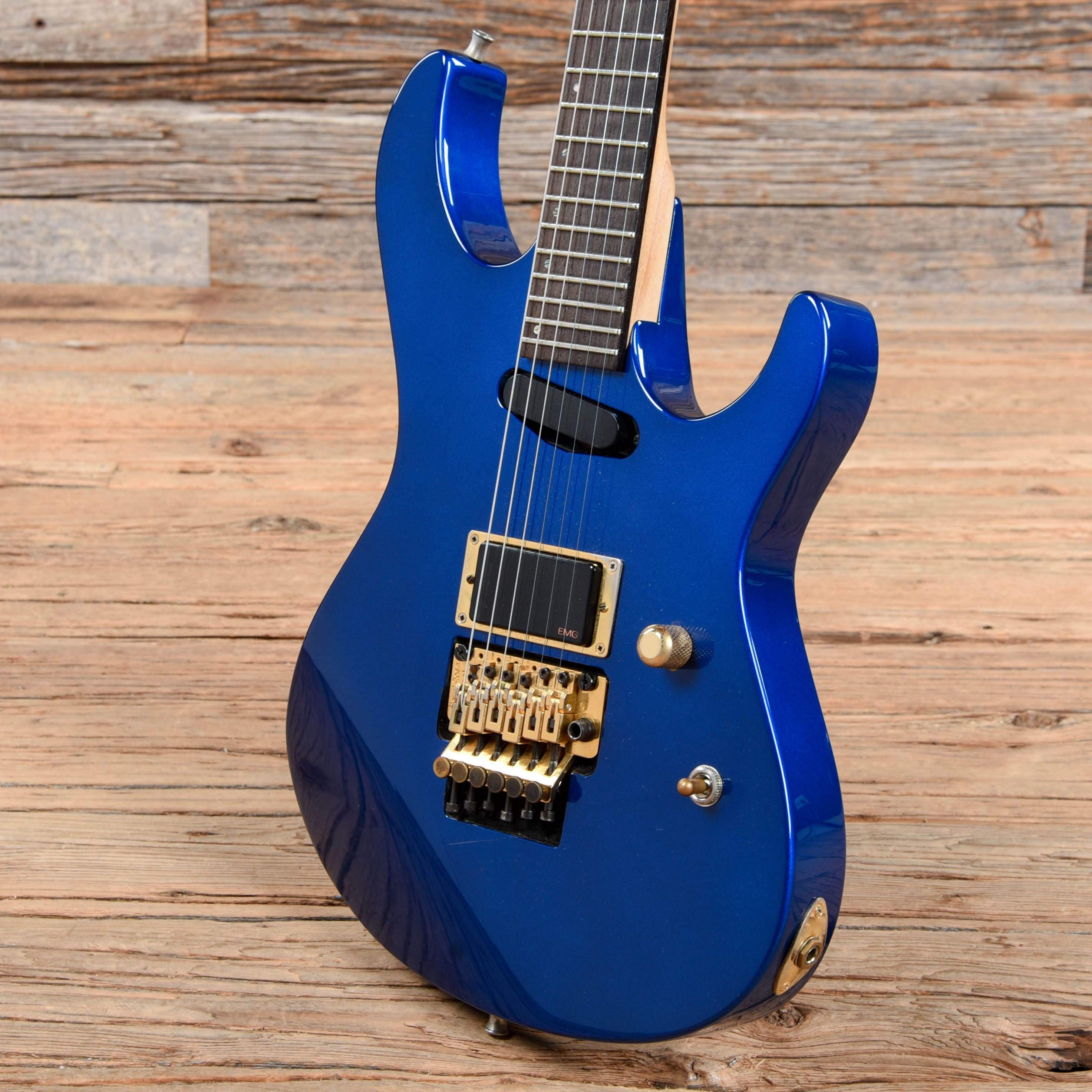 ESP Maverik Metallic Blue 1991 Electric Guitars / Solid Body