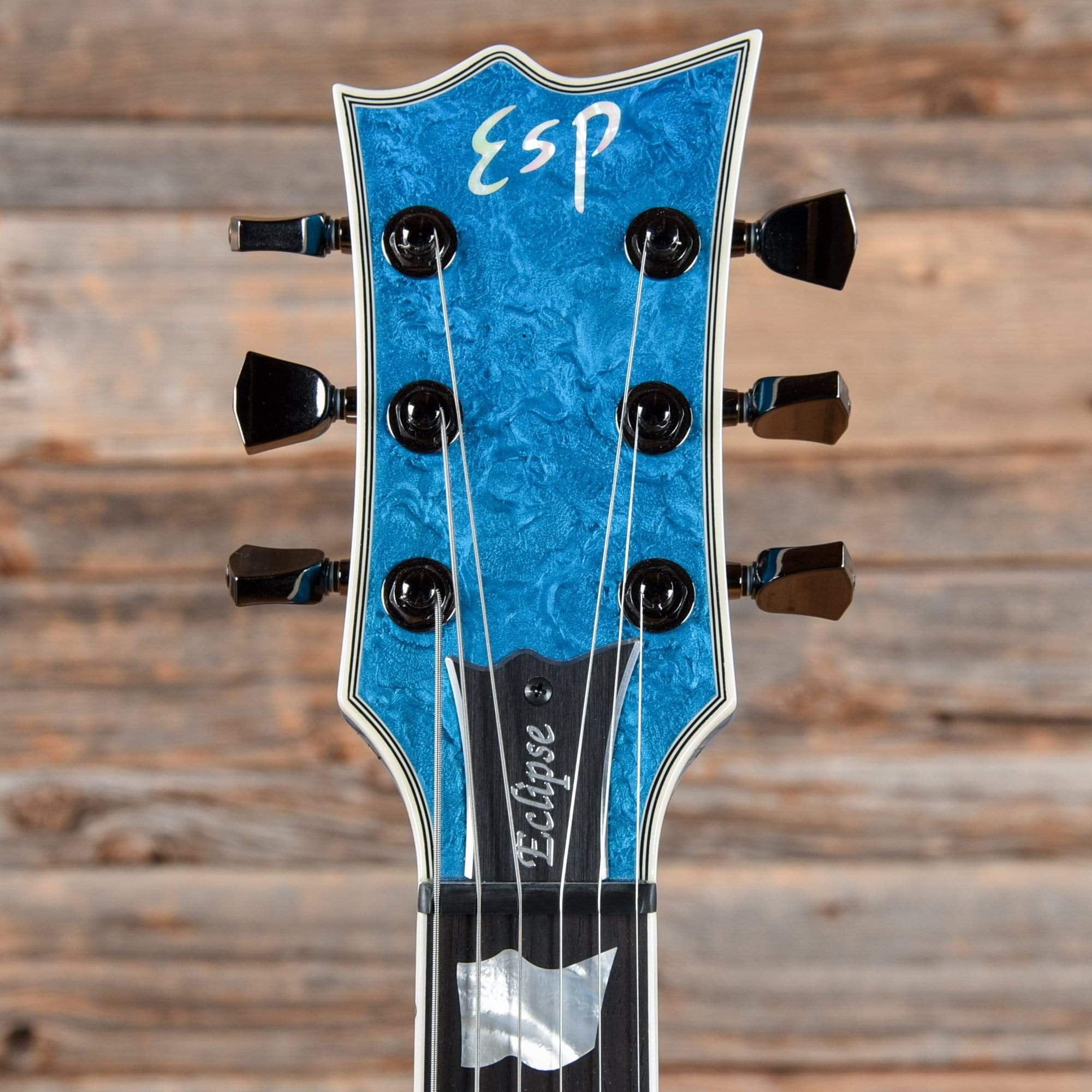 ESP Original Eclipse Custom Blue Liquid Metal 2019 Electric Guitars / Solid Body