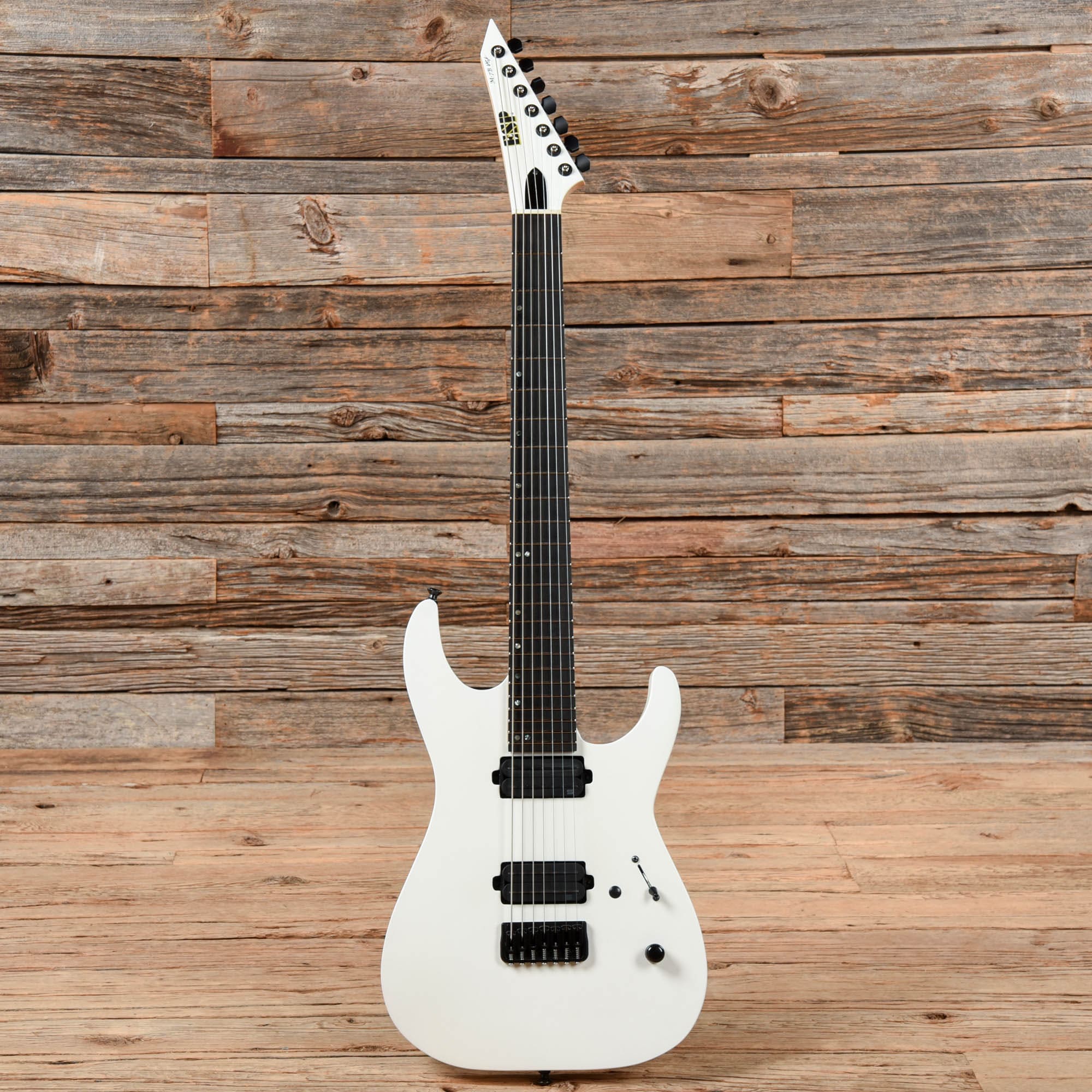 ESP USA Custom M7 Baritone White Electric Guitars / Solid Body