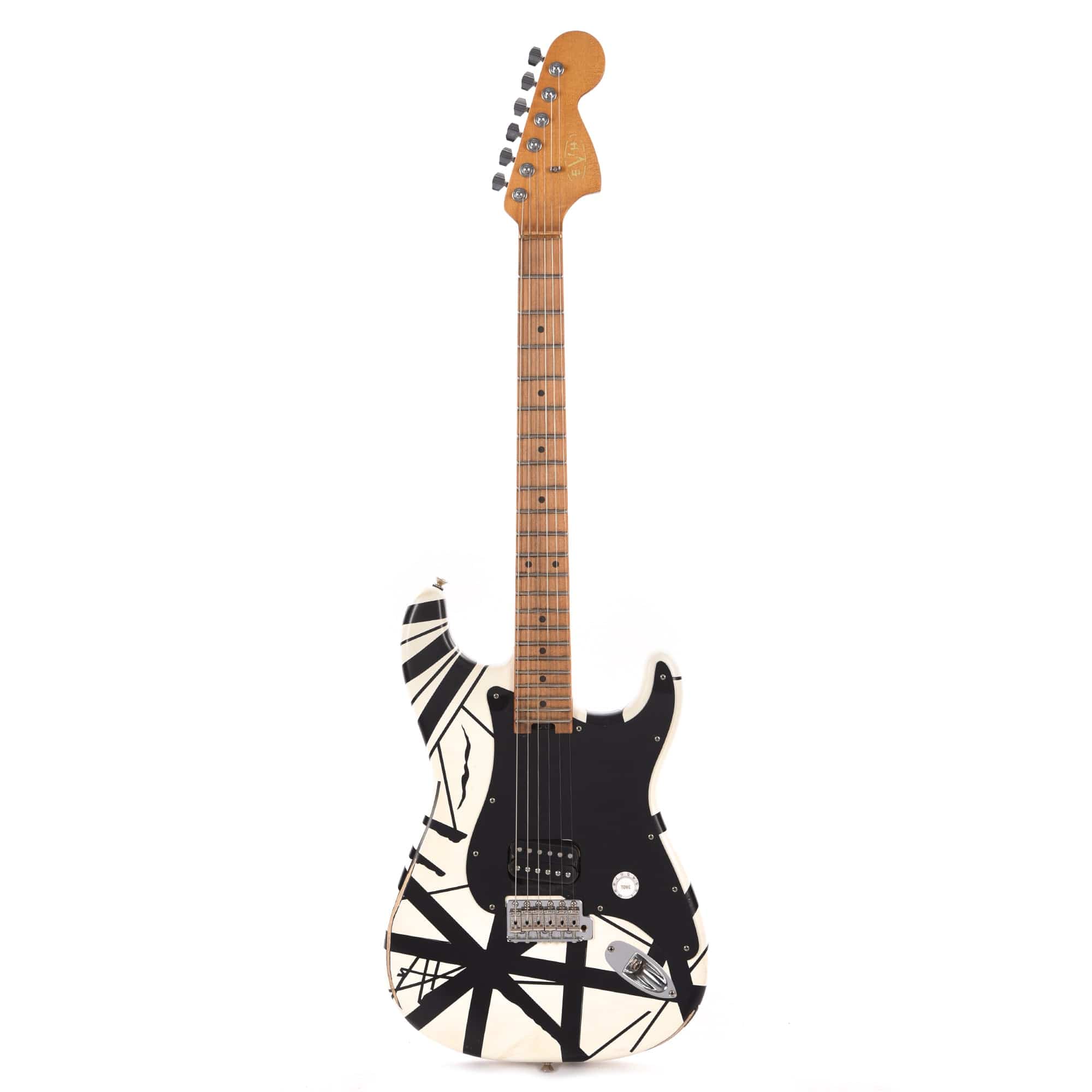 EVH Striped Series '78 Eruption Relic Black w/White Stripes