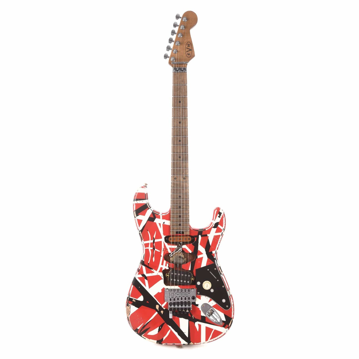 EVH Striped Series Frankie Red/White/Black Relic Electric Guitars / Solid Body