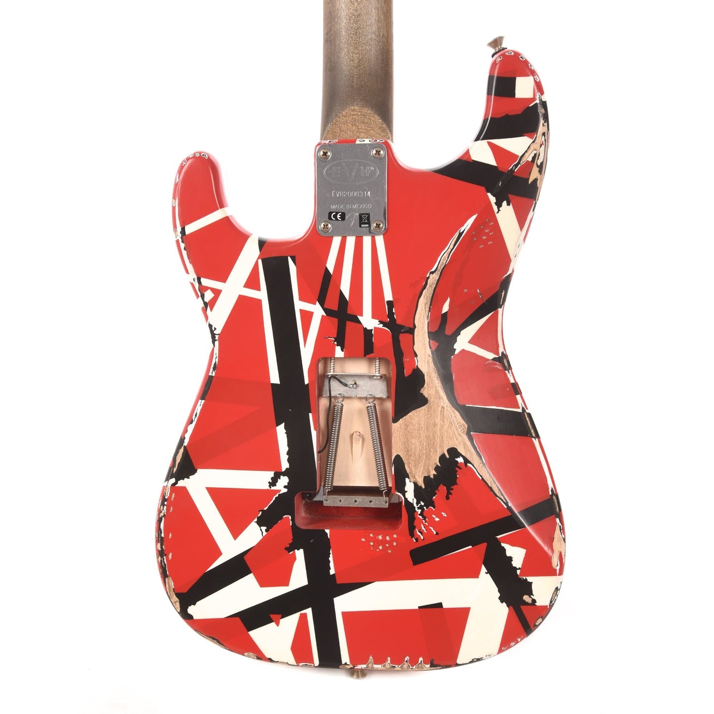 EVH Striped Series Frankie Red/White/Black Relic Electric Guitars / Solid Body