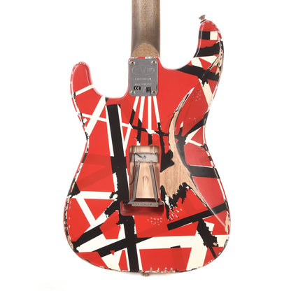 EVH Striped Series Frankie Red/White/Black Relic Electric Guitars / Solid Body