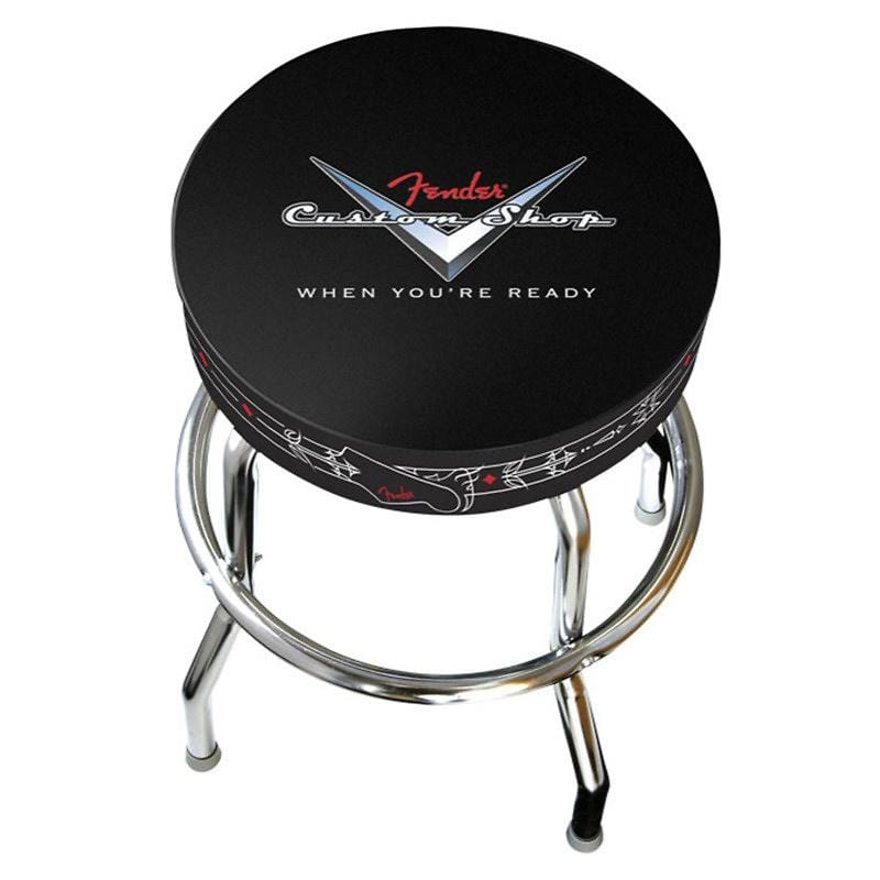 Fender Bar Stool 24 Inch Custom Shop Pinstripe Accessories / Merchandise