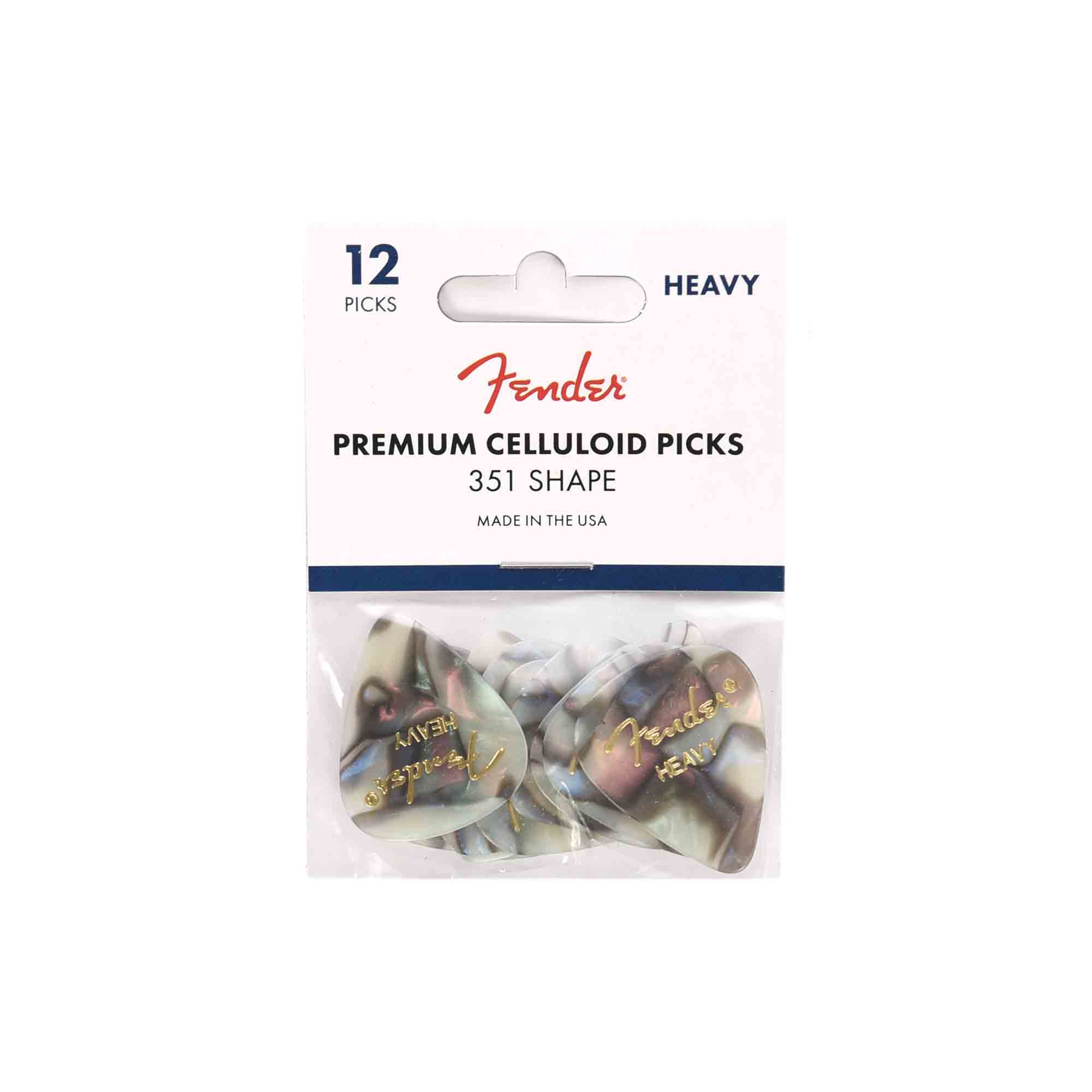 Fender 351 Pick Pack Abalone Heavy 3 Pack (36) Bundle Accessories / Picks