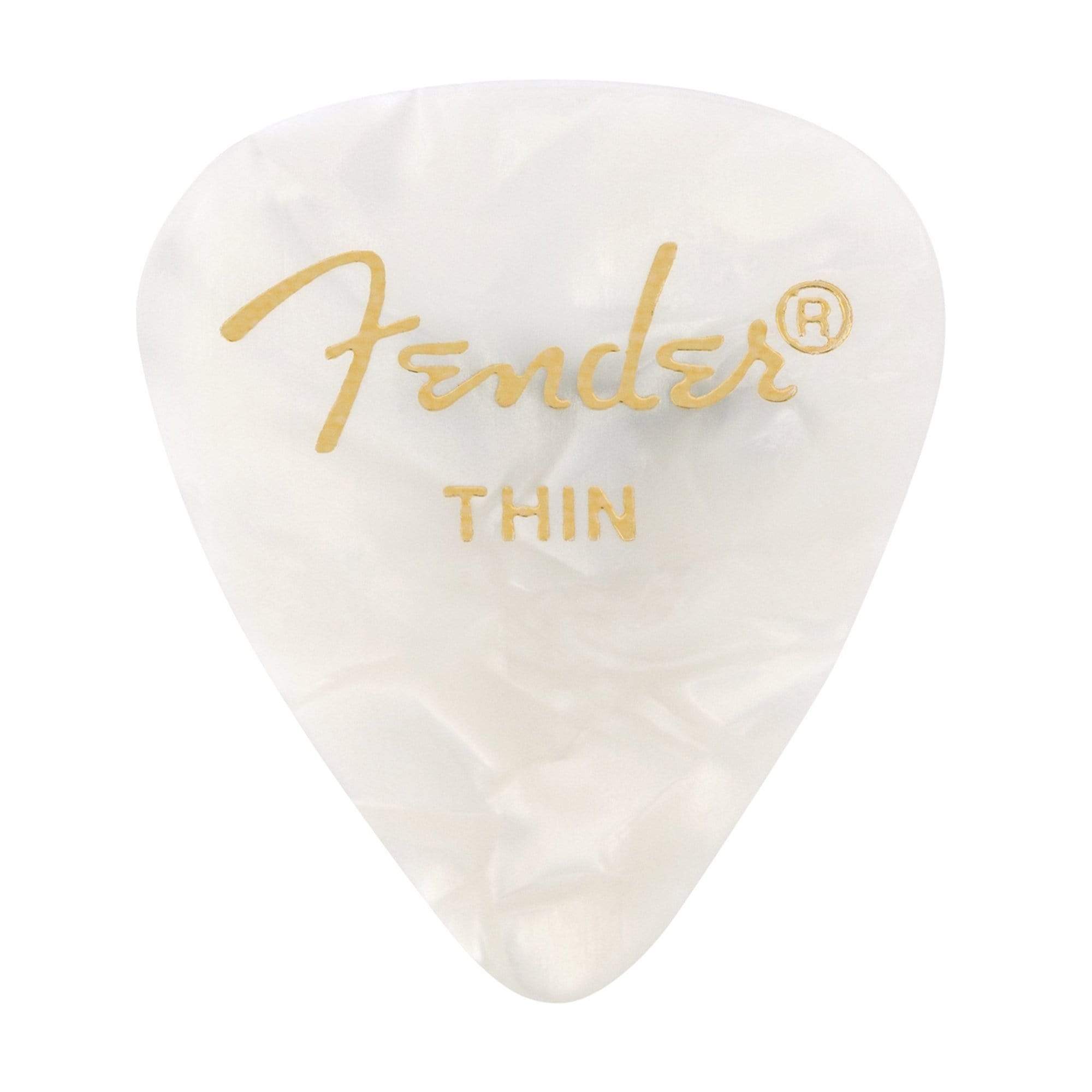 Fender Thin Guitar Picks White Moto (12) Accessories / Picks