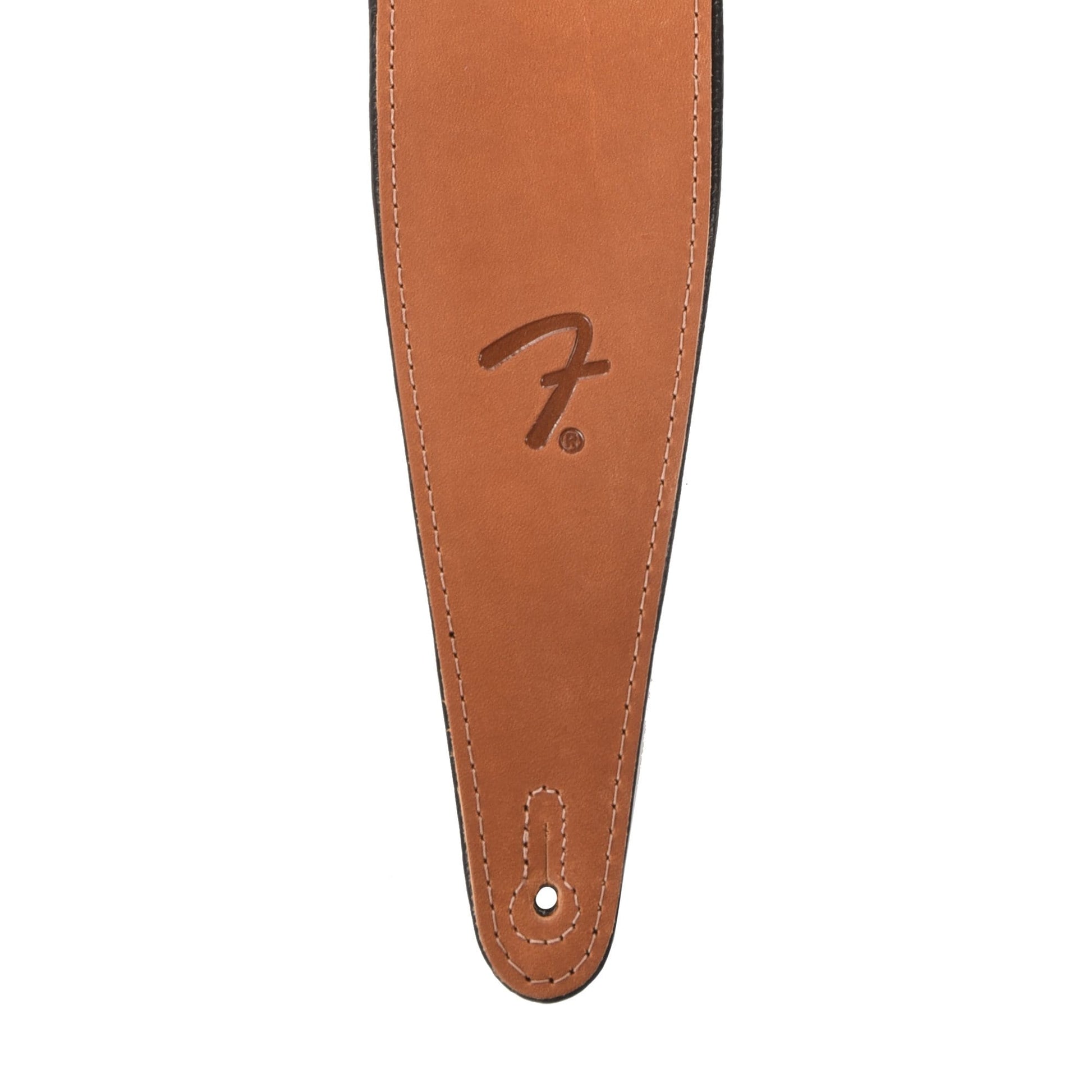 Fender Right Height Strap 2.5" Leather Cognac Accessories / Straps