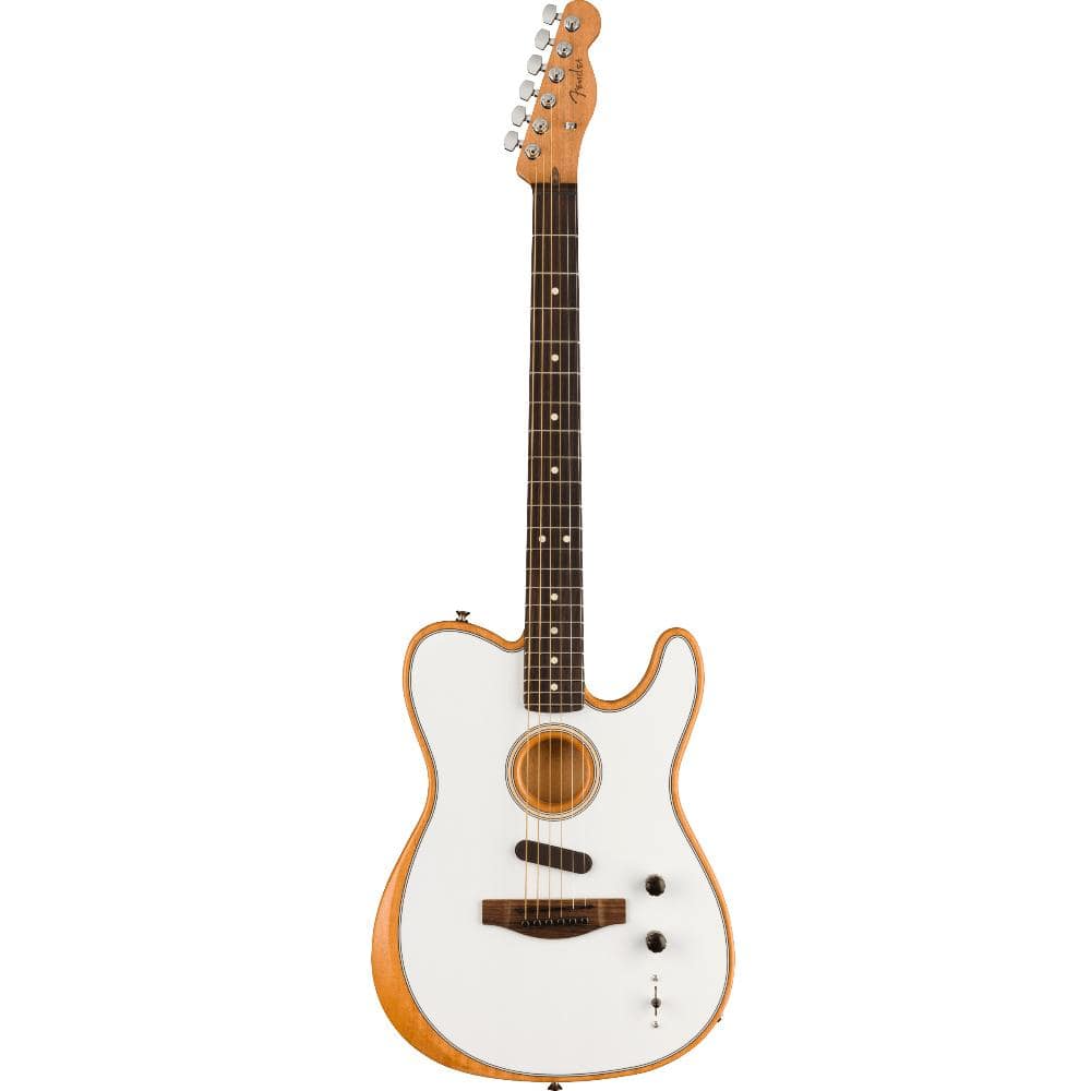 Fender Acoustasonic Player Telecaster Arctic White Acoustic Guitars / Built-in Electronics