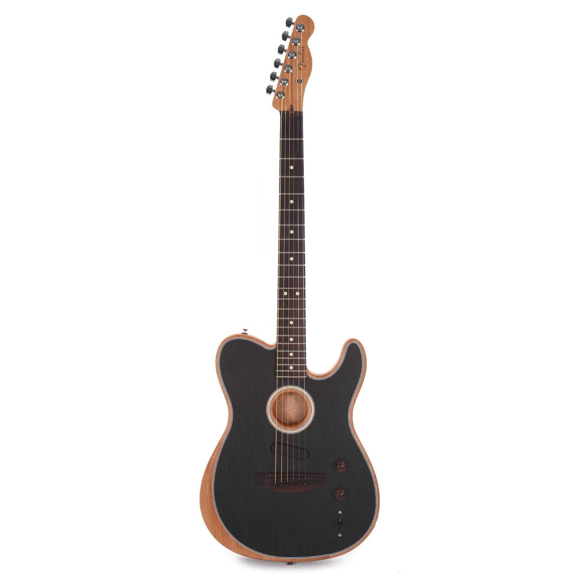 Fender Acoustasonic Player Telecaster Brushed Black Acoustic Guitars / Built-in Electronics