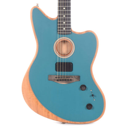 Fender American Acoustasonic Jazzmaster Ocean Turquoise Acoustic Guitars / Built-in Electronics