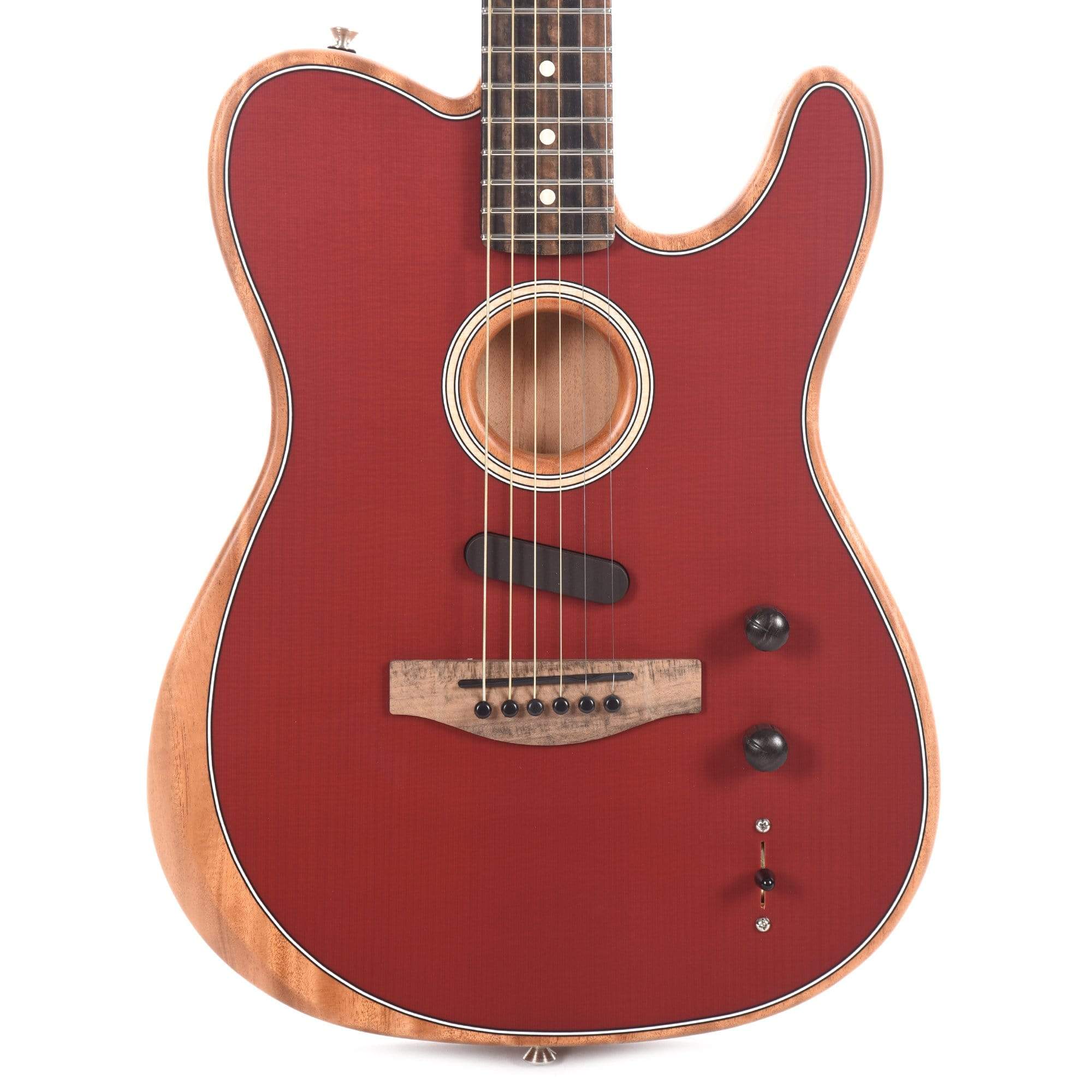 Fender American Acoustasonic Telecaster Crimson Red