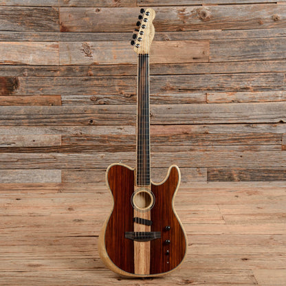 Fender American Acoustasonic Telecaster Exotic Cocobolo Natural 2019 Acoustic Guitars / Built-in Electronics