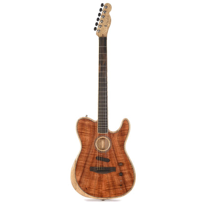 Fender American Acoustasonic Telecaster Gloss Koa Natural Acoustic Guitars / Built-in Electronics