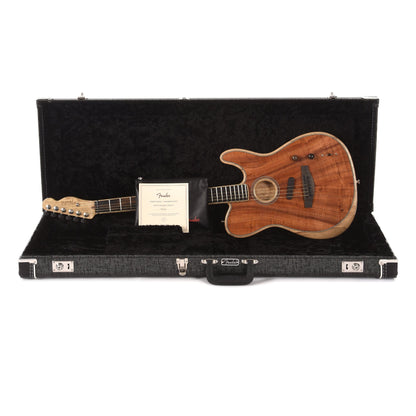 Fender American Acoustasonic Telecaster Gloss Koa Natural Acoustic Guitars / Built-in Electronics