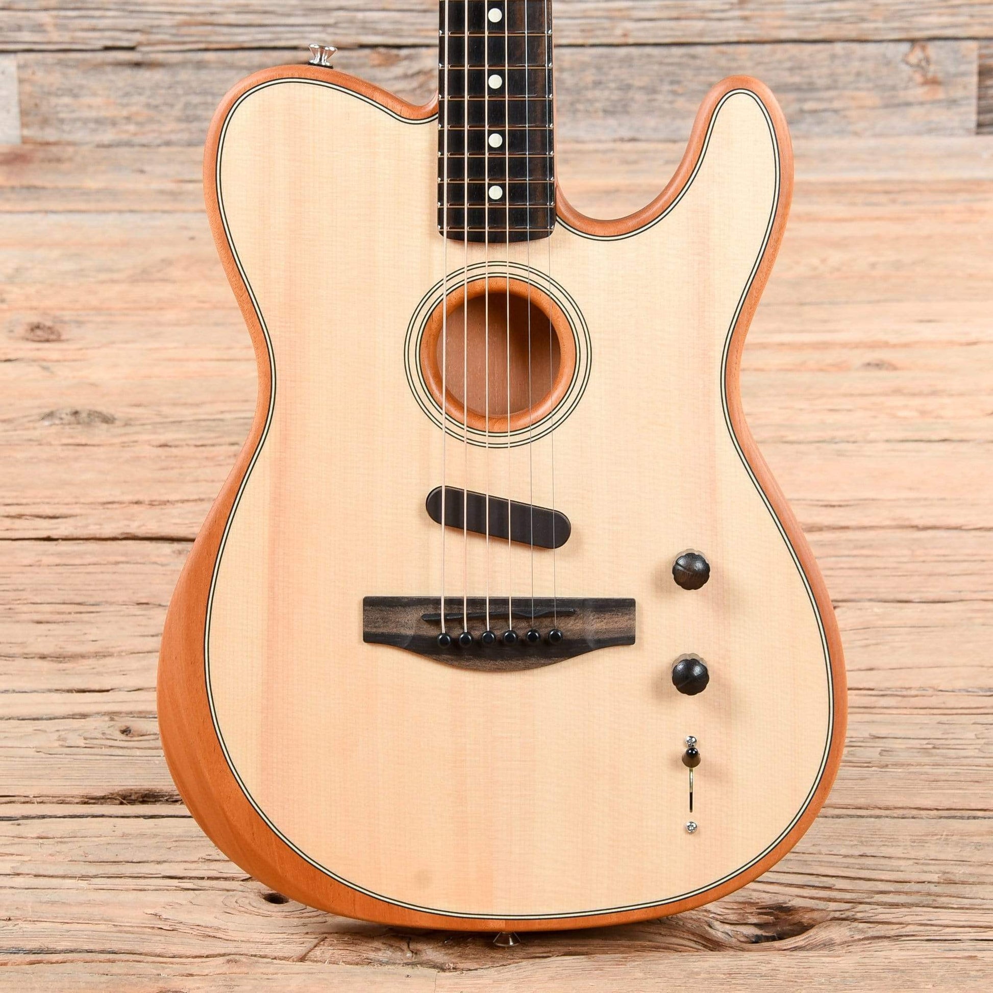 Fender American Acoustasonic Telecaster Natural 2019 Acoustic Guitars / Built-in Electronics