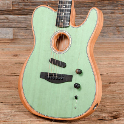 Fender American Acoustasonic Telecaster Surf Green Acoustic Guitars / Built-in Electronics