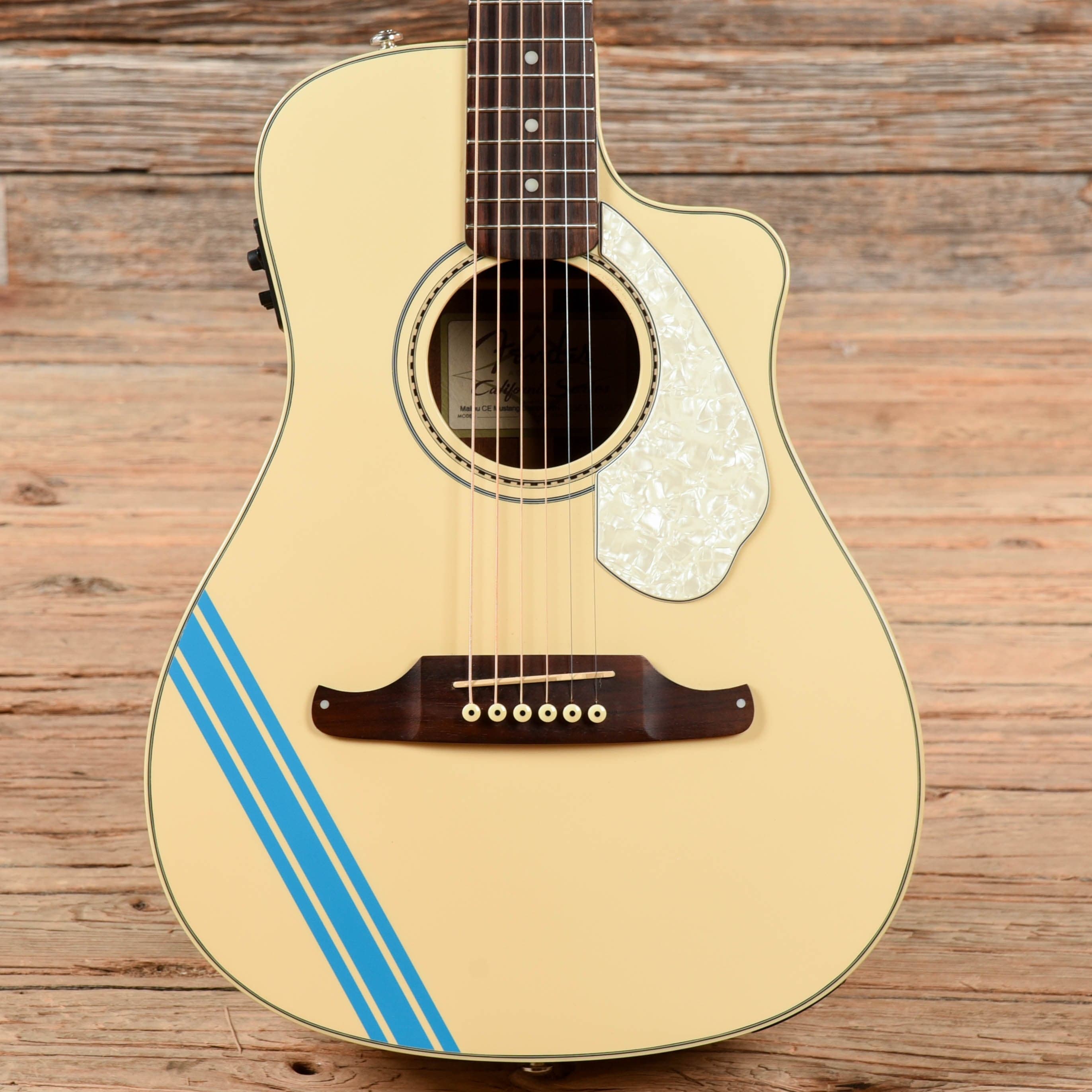 Fender California Series Malibu CE Mustang Olympic White 2014 – Chicago  Music Exchange