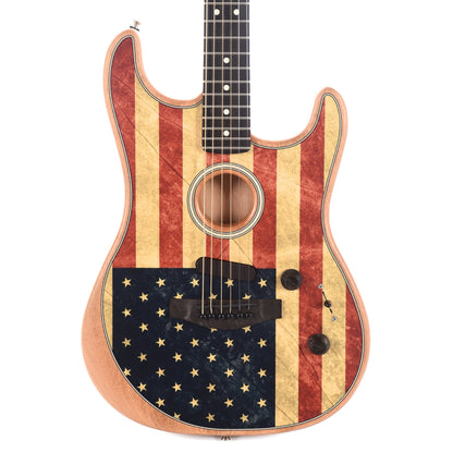 Fender Limited Edition Acoustasonic Stratocaster American Flag Acoustic Guitars / Built-in Electronics