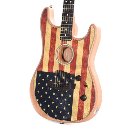 Fender Limited Edition Acoustasonic Stratocaster American Flag Acoustic Guitars / Built-in Electronics