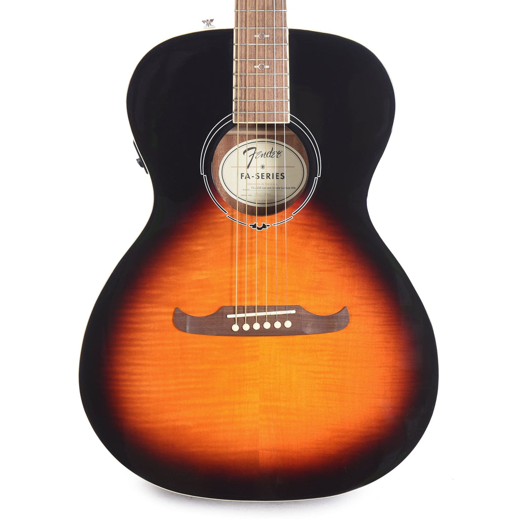 Fender FA-235E Concert Acoustic-Electric 3-Tone Sunburst – Chicago