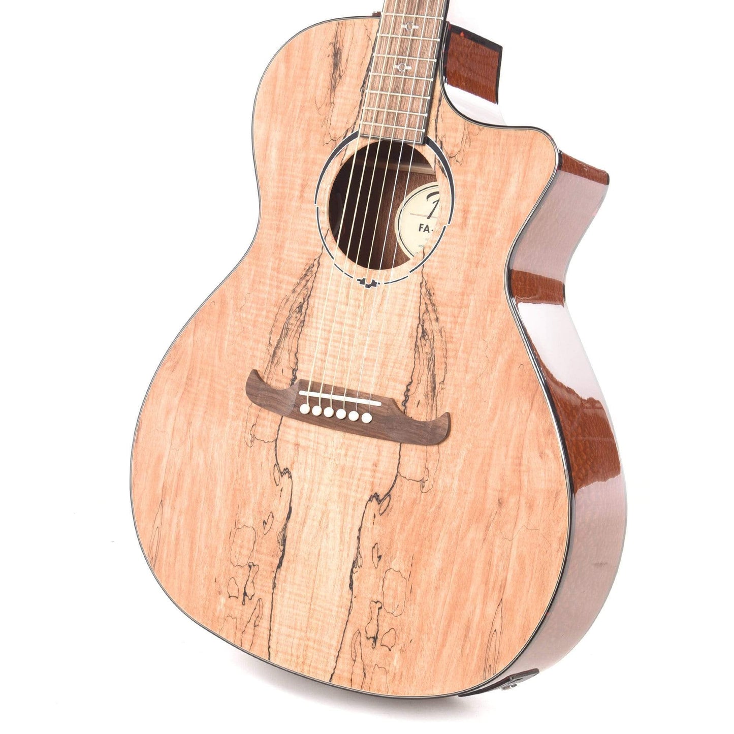 Fender FSR FA-345CE Spalted Maple Natural Acoustic Guitars / Concert