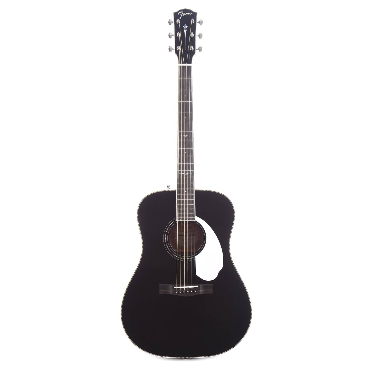 Fender PM-1E Limited Edition Paramount Series Dreadnought Black Acoustic Guitars / Dreadnought