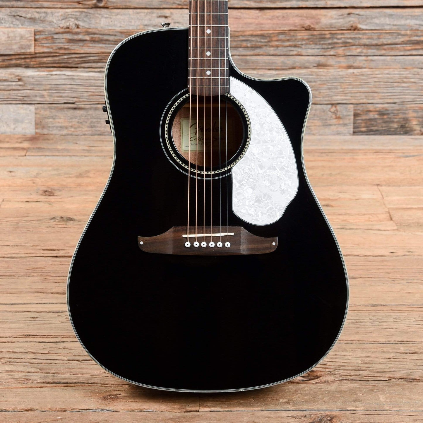 Fender Sonoran SCE Black 2013 Acoustic Guitars / Dreadnought