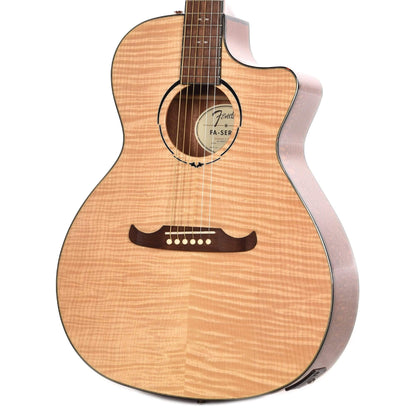 Fender FA-345CE Auditorium Acoustic-Electric Natural Acoustic Guitars / OM and Auditorium