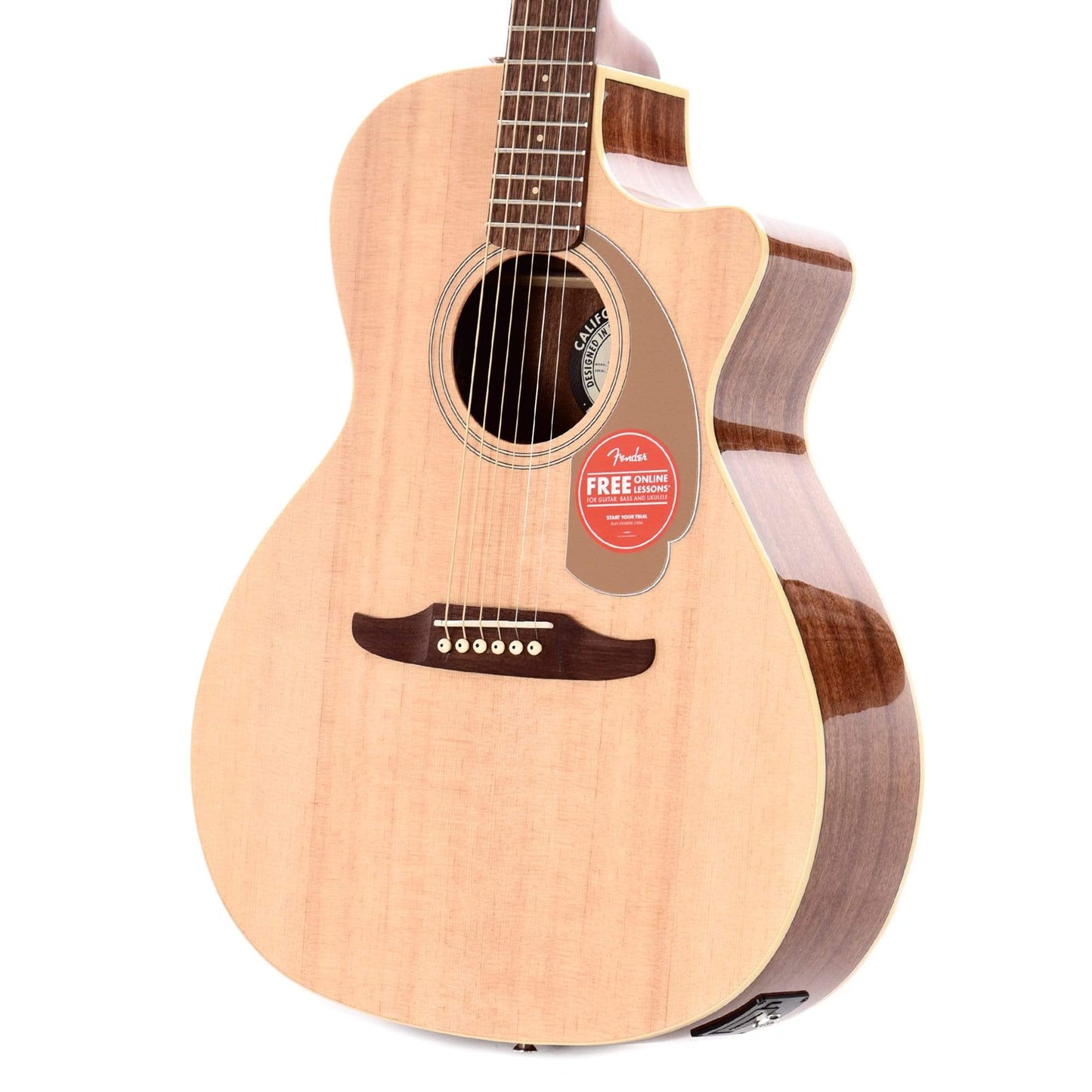 Fender Newporter Player Acoustic Natural Acoustic Guitars / OM and Auditorium