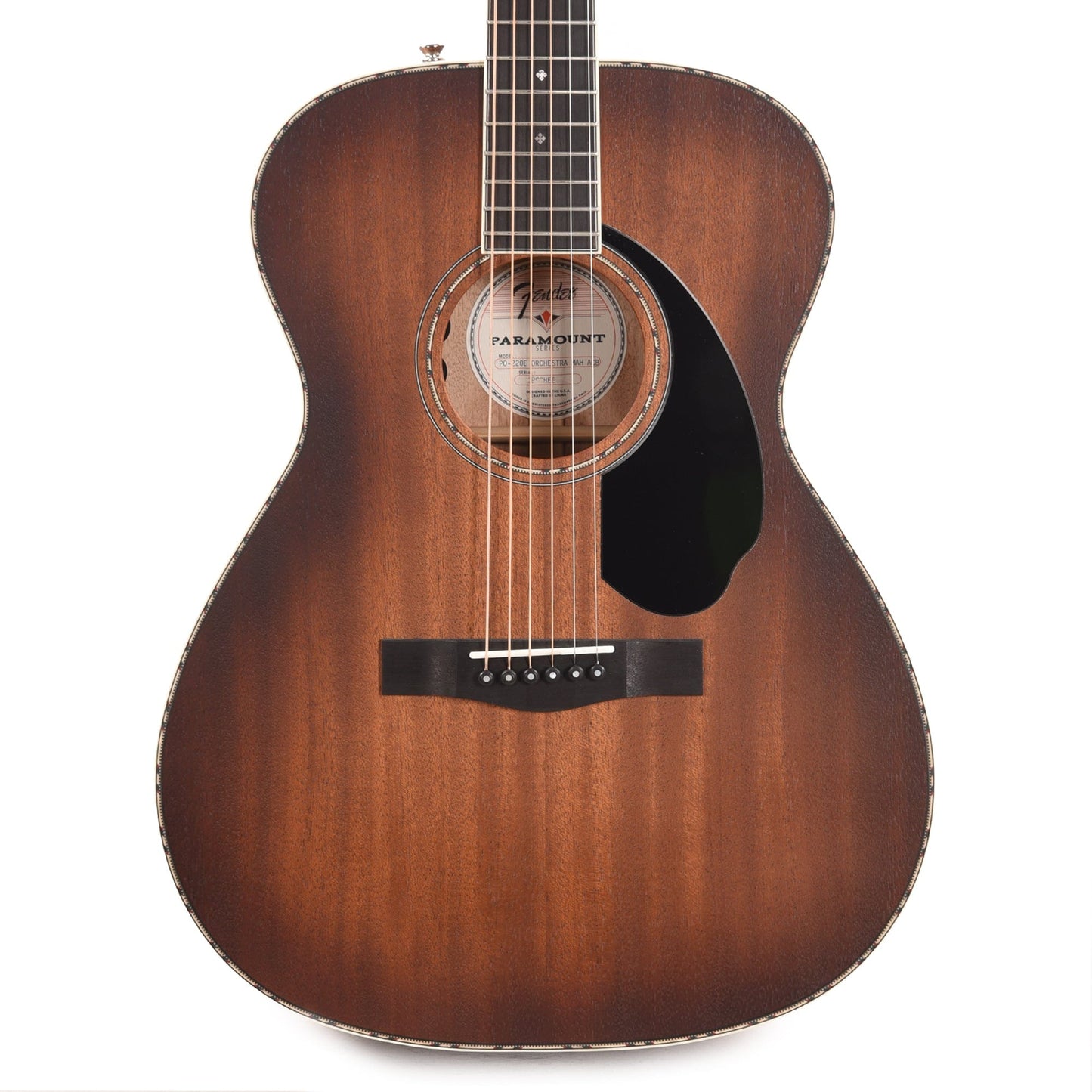 Fender Paramount PO-220E Orchestra Aged Cognac Burst Acoustic Guitars / OM and Auditorium