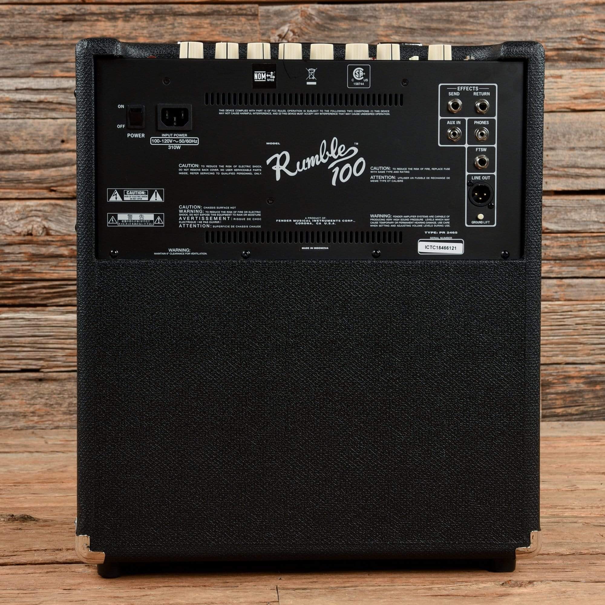 Fender Rumble 100 Bass Combo Amps / Bass Combos