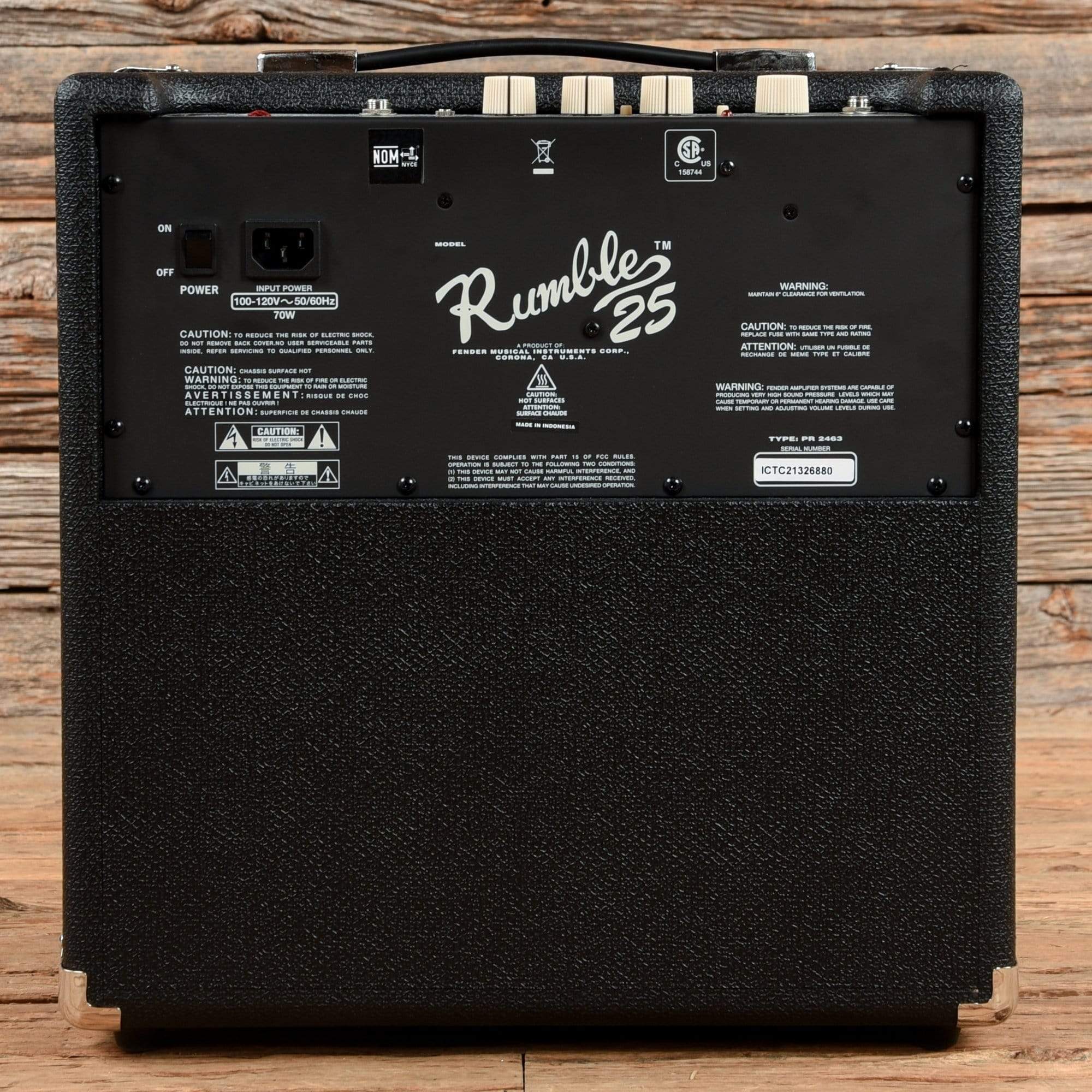 Fender Rumble 25 V3 25w 1x8 Bass Combo  2021 Amps / Bass Combos