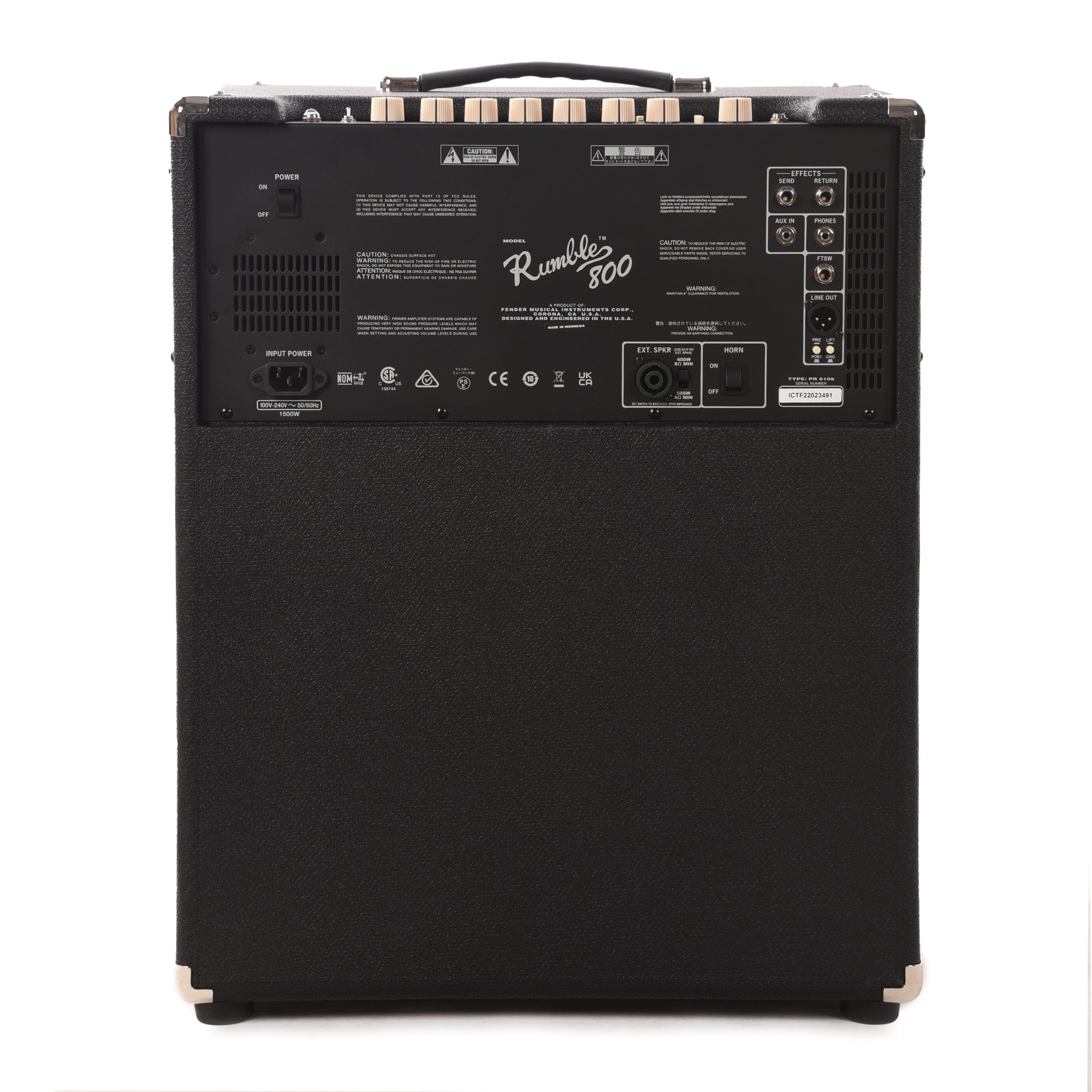 Fender Rumble 800 2x10 Bass Amp Combo Amps / Bass Combos