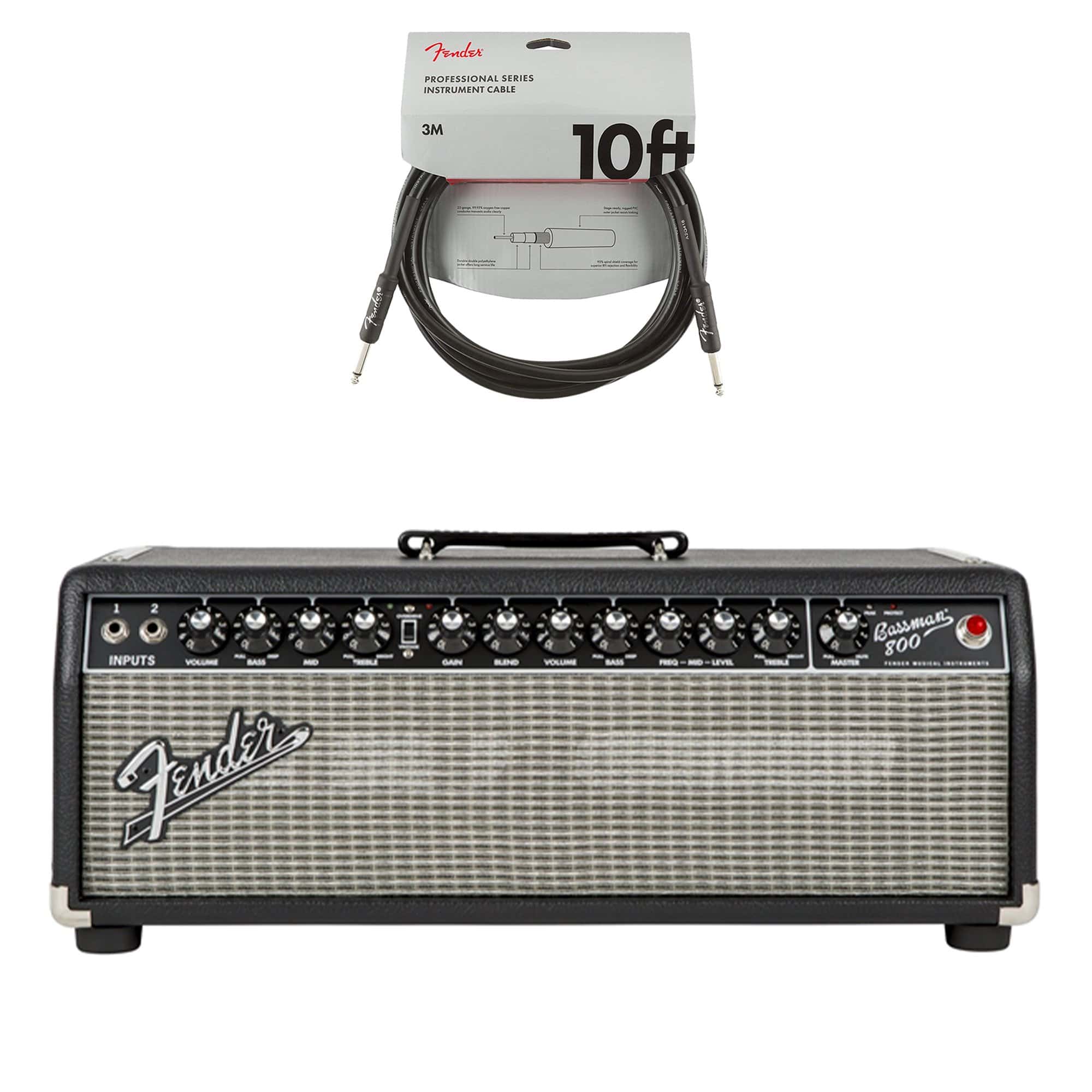 Fender Bassman 800 HD Bass Head Cable Bundle – Chicago Music Exchange