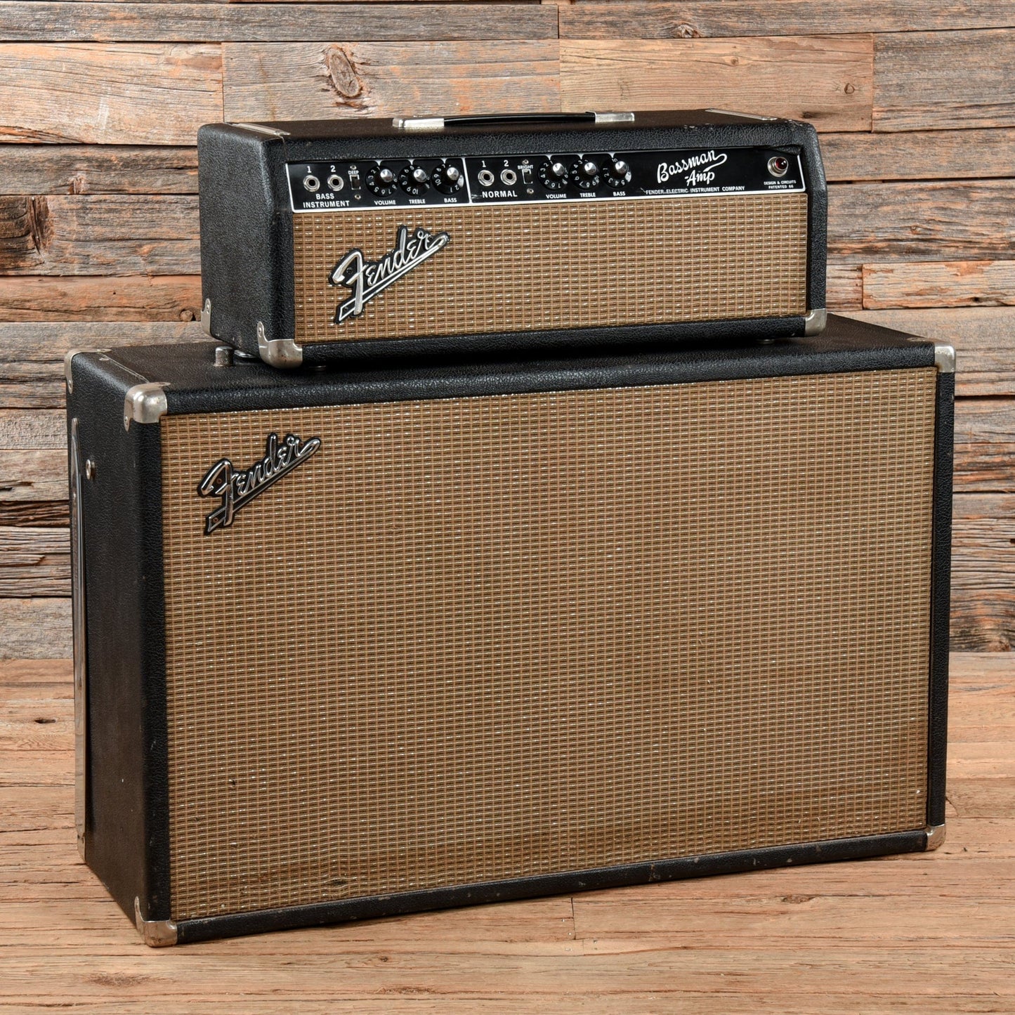 Fender Bassman w/Matching 2x12 Cabinet  1965 Amps / Guitar Cabinets