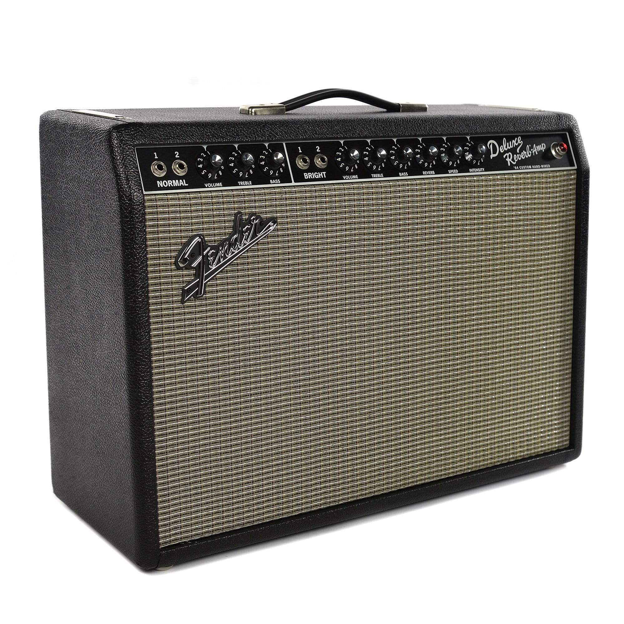 Fender '64 Custom Deluxe Reverb 1x12 Combo Amp w/Jensen C-12Q Amps / Guitar Combos