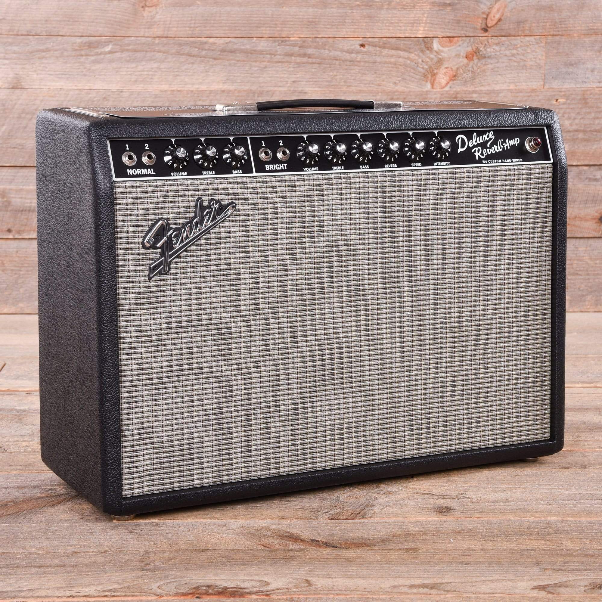 Fender '64 Custom Deluxe Reverb 1x12 Combo Amp w/Jensen C-12Q Amps / Guitar Combos