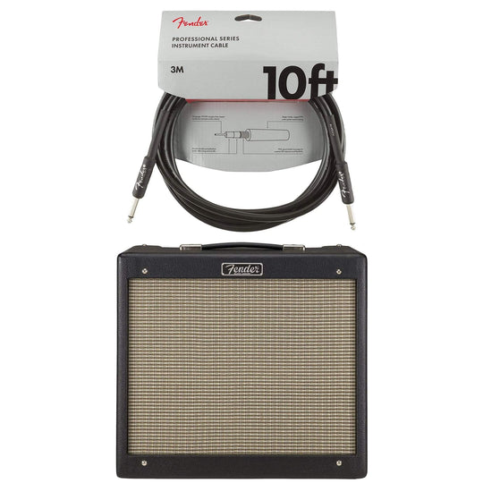 Fender Blues Jr. IV 1x12 Combo Black Cable Bundle Amps / Guitar Combos