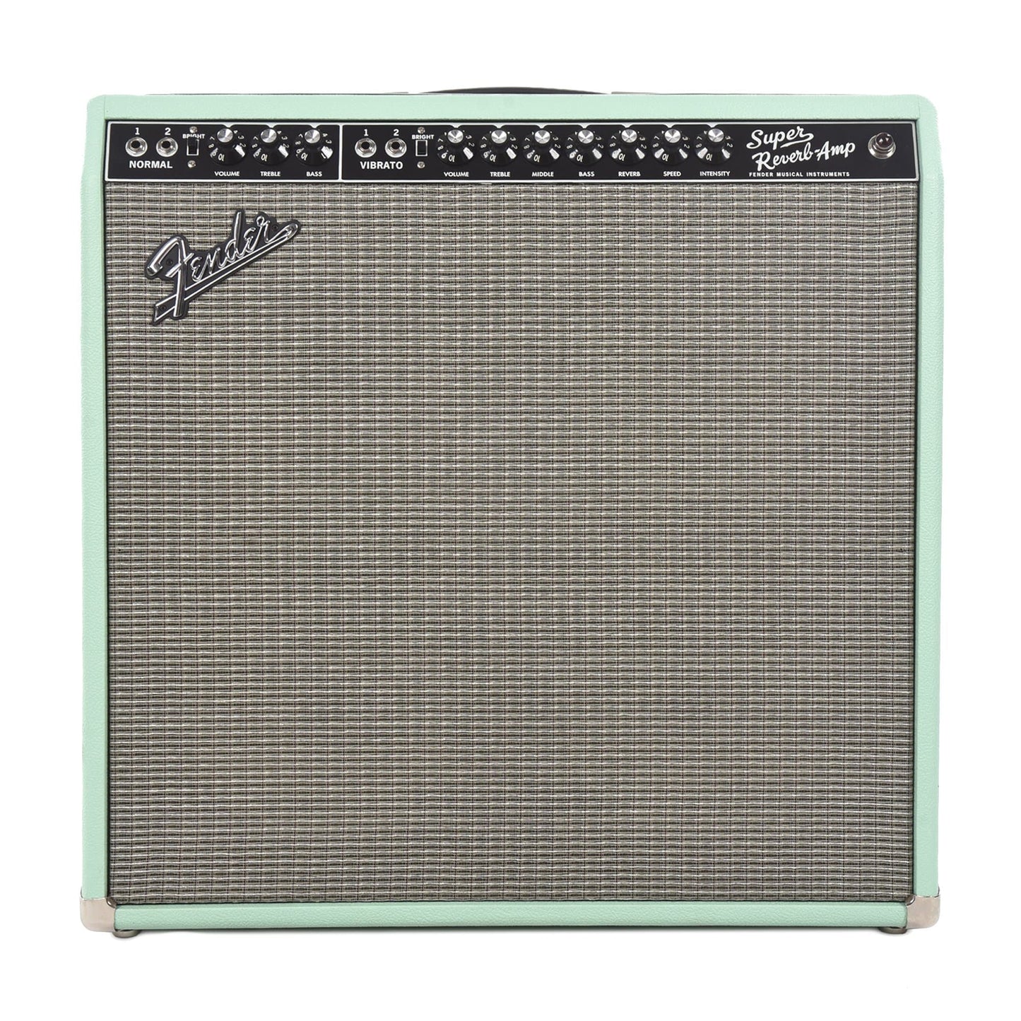 Fender Custom Shop Limited Edition '65 Super Reverb Surf Green With Envy w/Custom Boost Pedal Amps / Guitar Combos