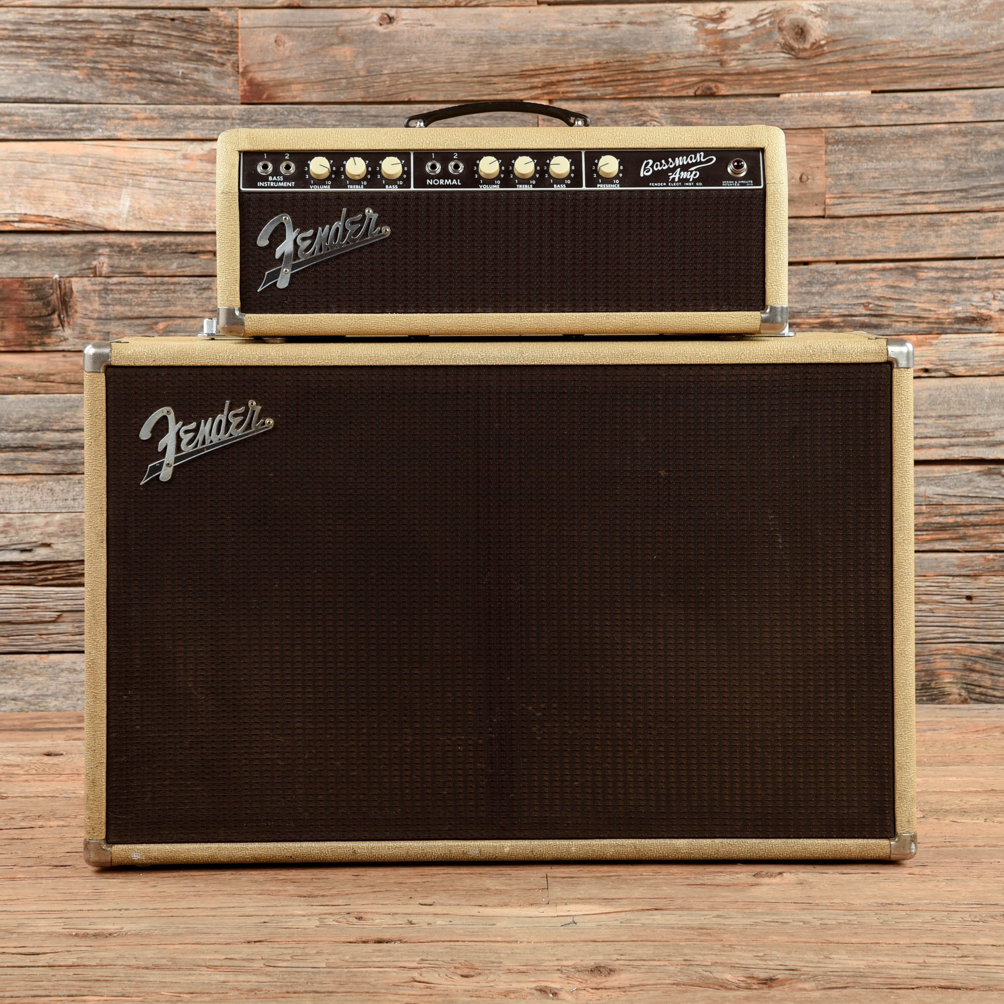 Fender Bassman Head w/Matching 2x12 Cabinet  1962 Amps / Guitar Heads