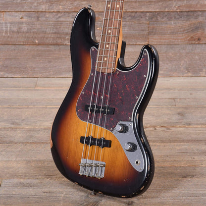 Fender 60th Anniversary Road Worn '60s Jazz Bass 3-Tone Sunburst Bass Guitars / 4-String