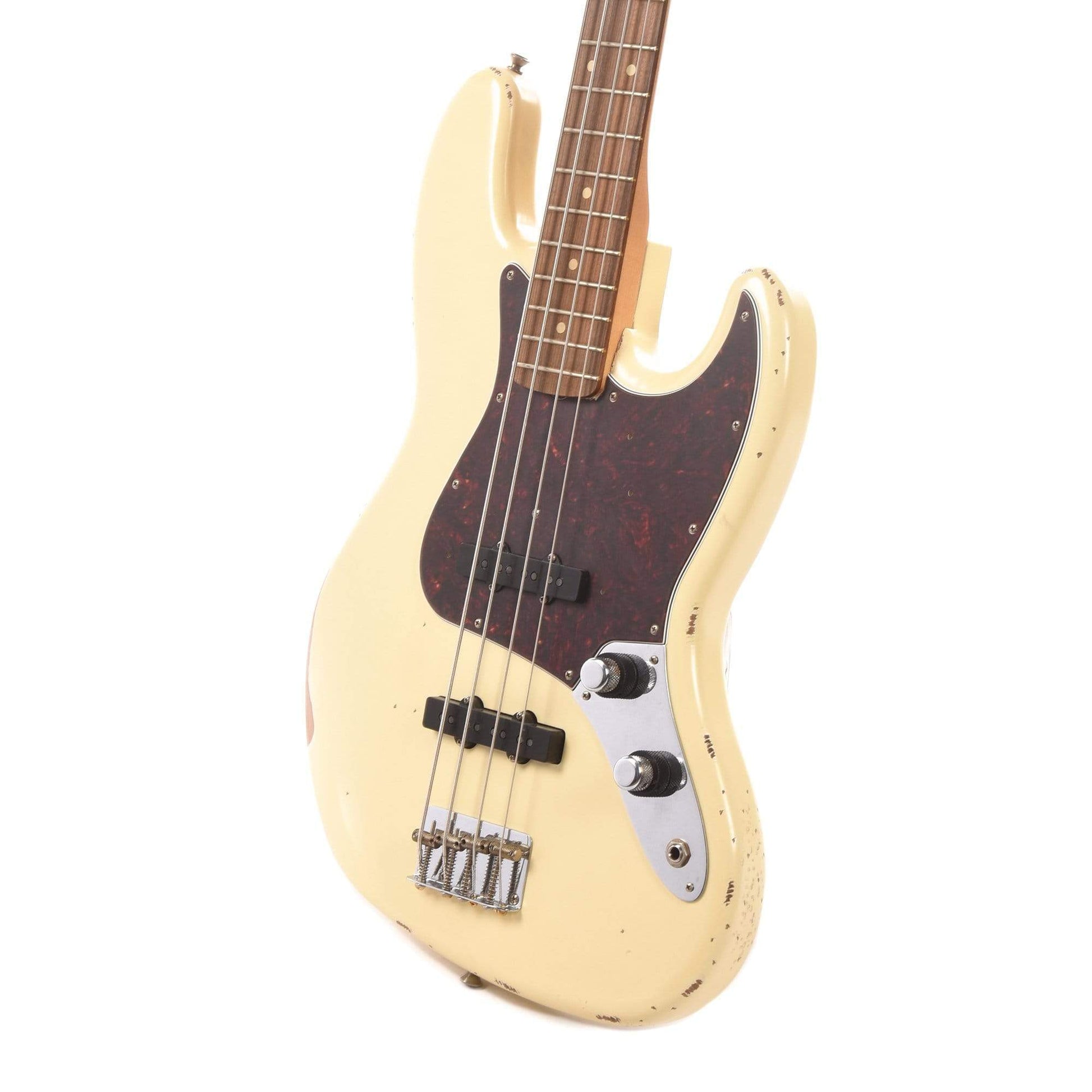 Fender 60th Anniversary Road Worn '60s Jazz Bass Olympic White Bass Guitars / 4-String