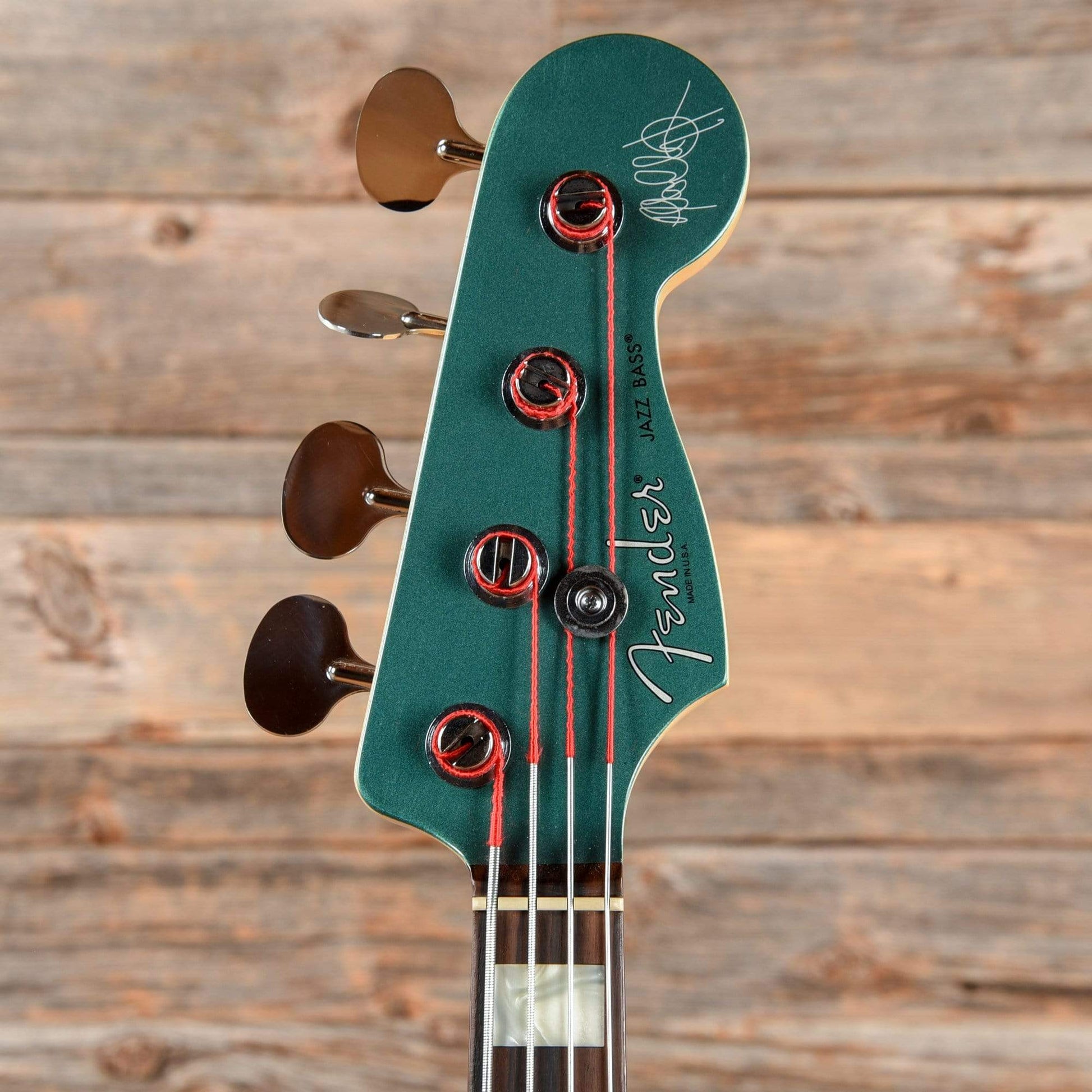 Fender Adam Clayton Signature Jazz Bass Sherwood Green Metallic 2014 Bass Guitars / 4-String