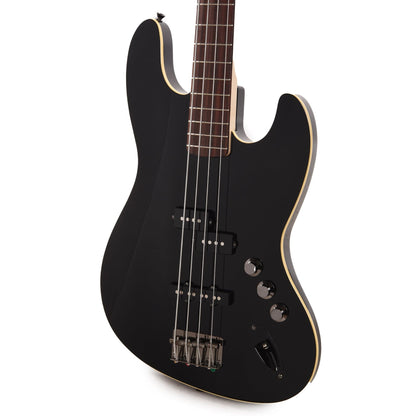 Fender Aerodyne Jazz Bass Black Bass Guitars / 4-String