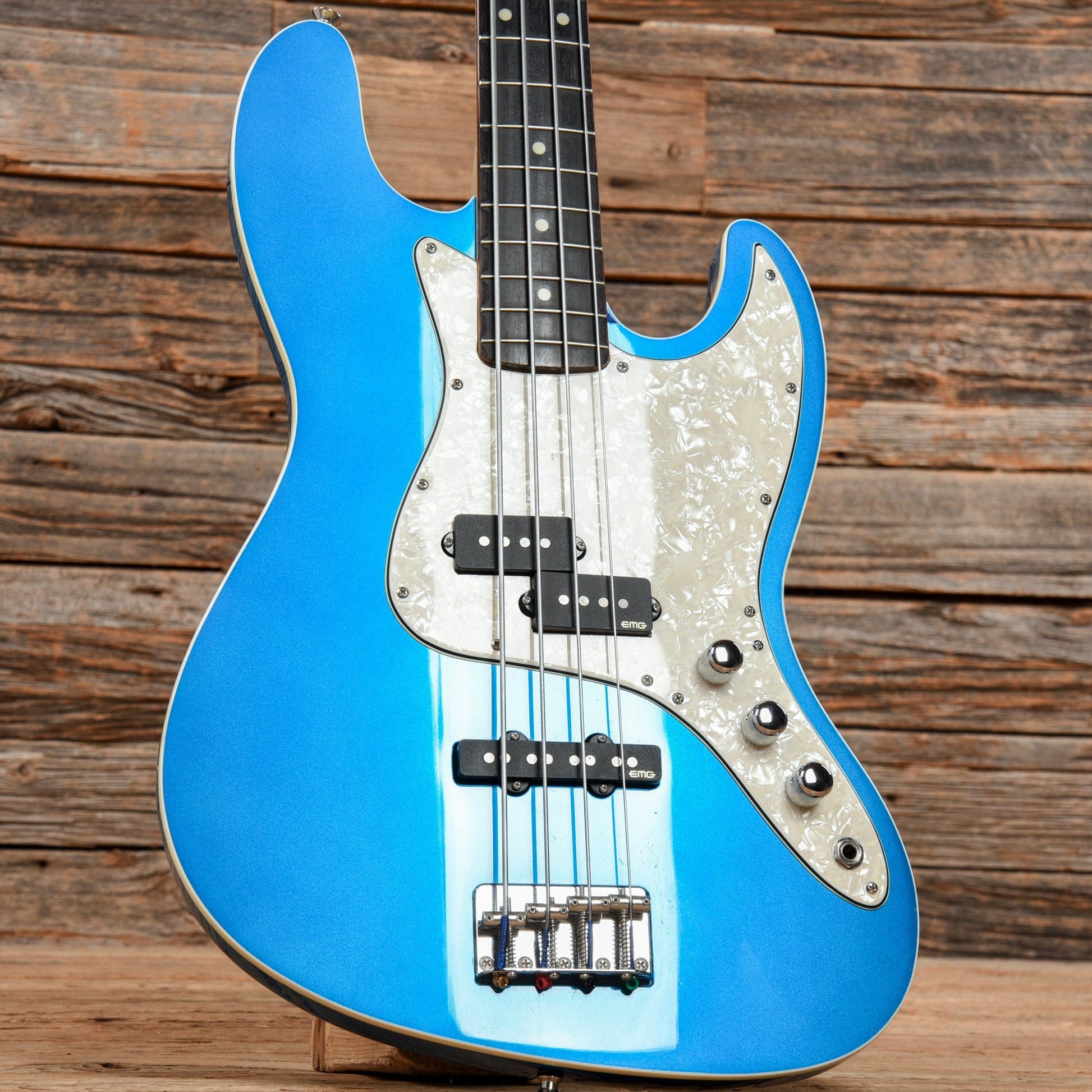 Fender Aerodyne Jazz Bass Lake Placid Blue 2014 Bass Guitars / 4-String