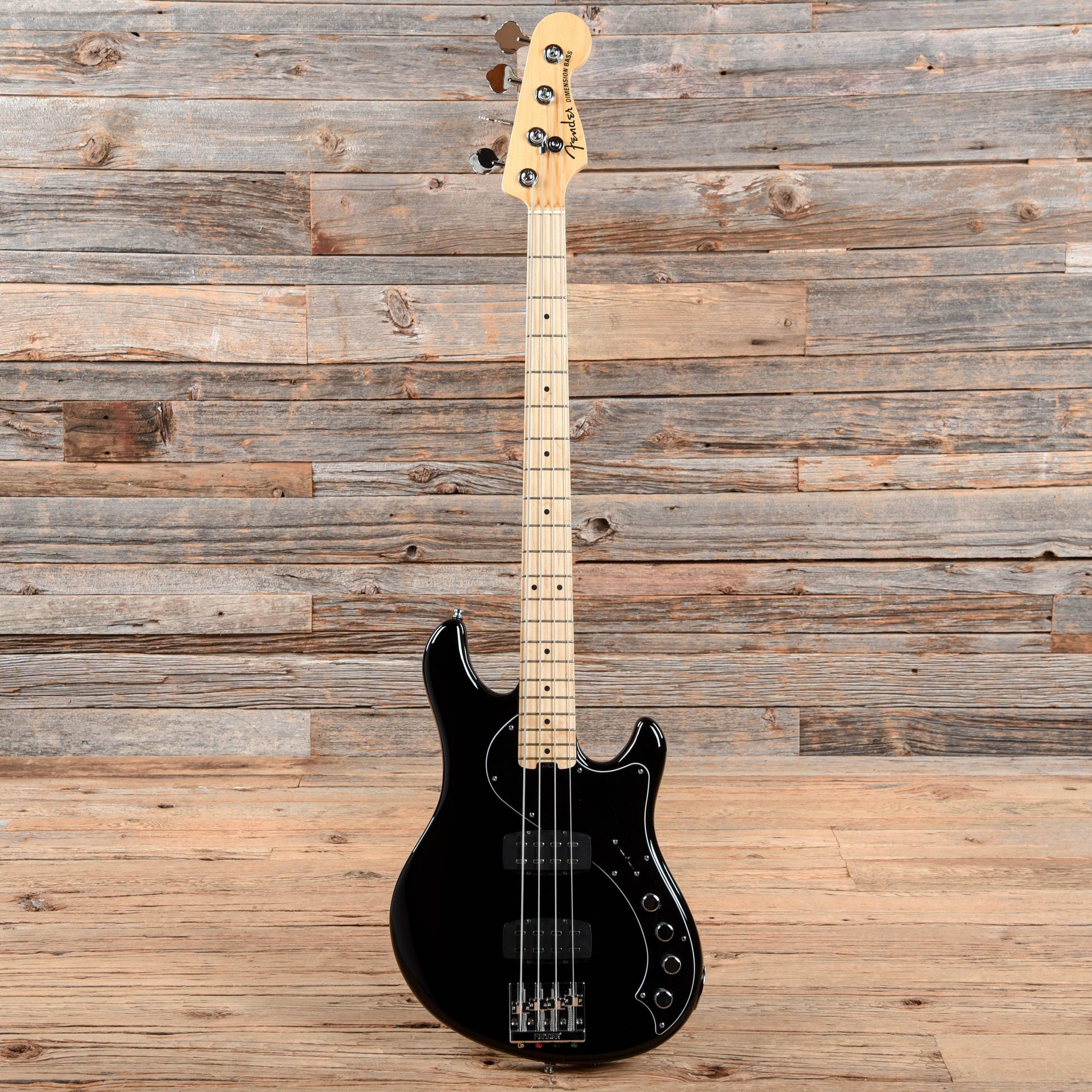 Fender American Deluxe Dimension Bass IV HH Black 2013 Bass Guitars / 4-String