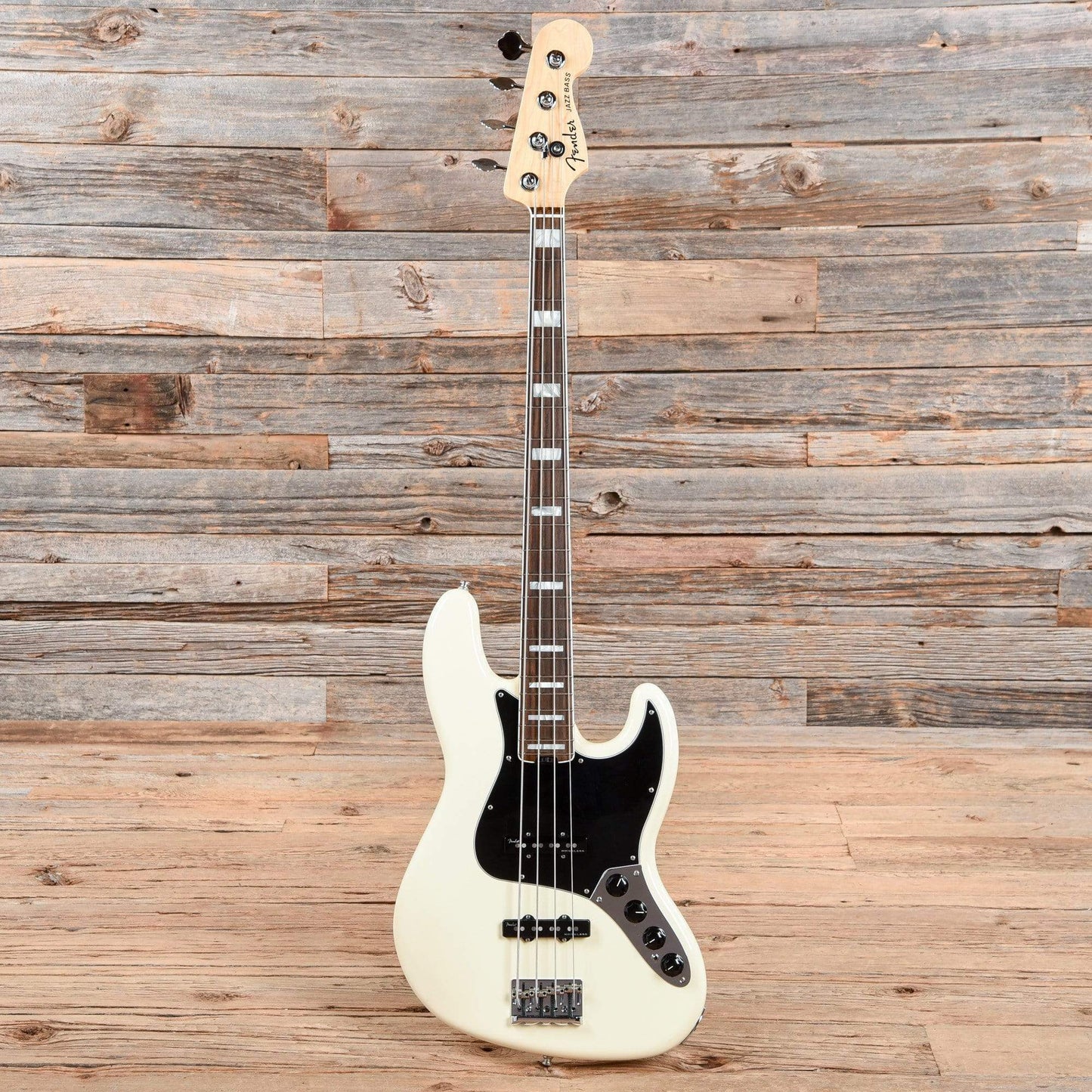 Fender American Elite Jazz Bass Olympic White 2016 Bass Guitars / 4-String