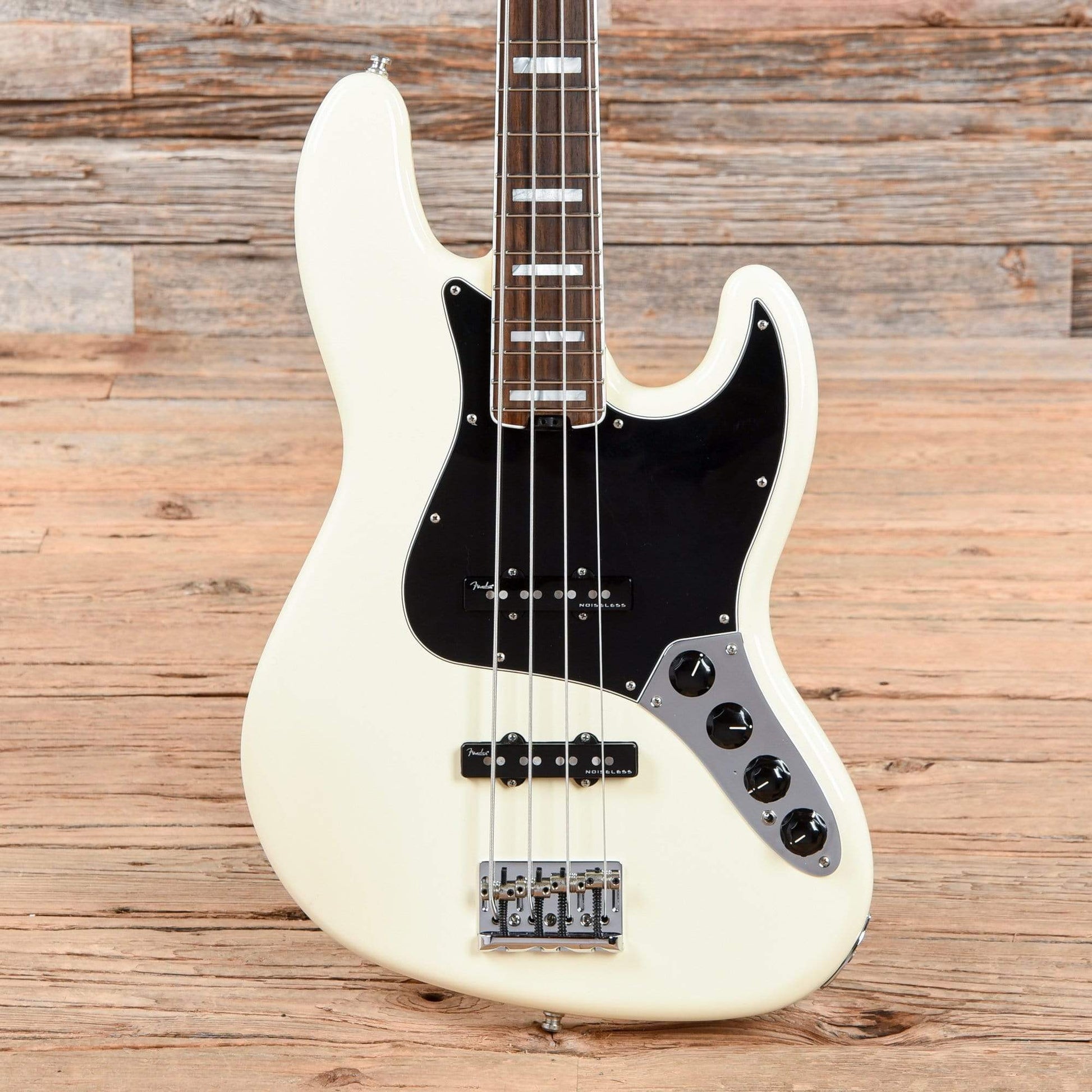 Fender American Elite Jazz Bass Olympic White 2016 Bass Guitars / 4-String