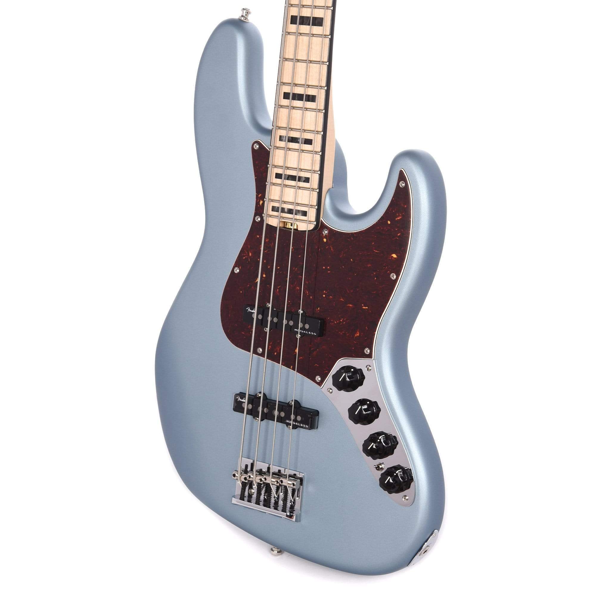 Fender American Elite Jazz Bass Satin Ice Blue Metallic – Chicago Music ...