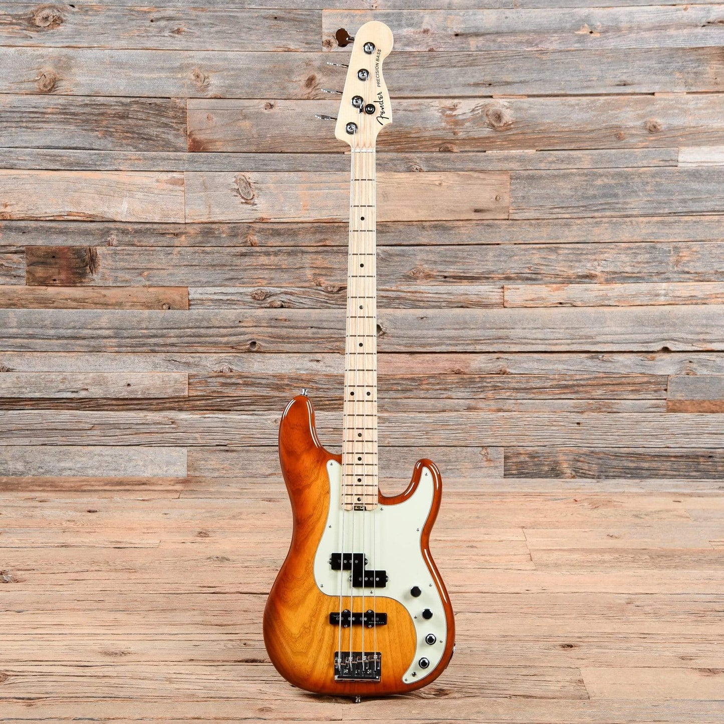 Fender American Elite Precision Bass Ash Tobacco Burst 2018 Bass Guitars / 4-String